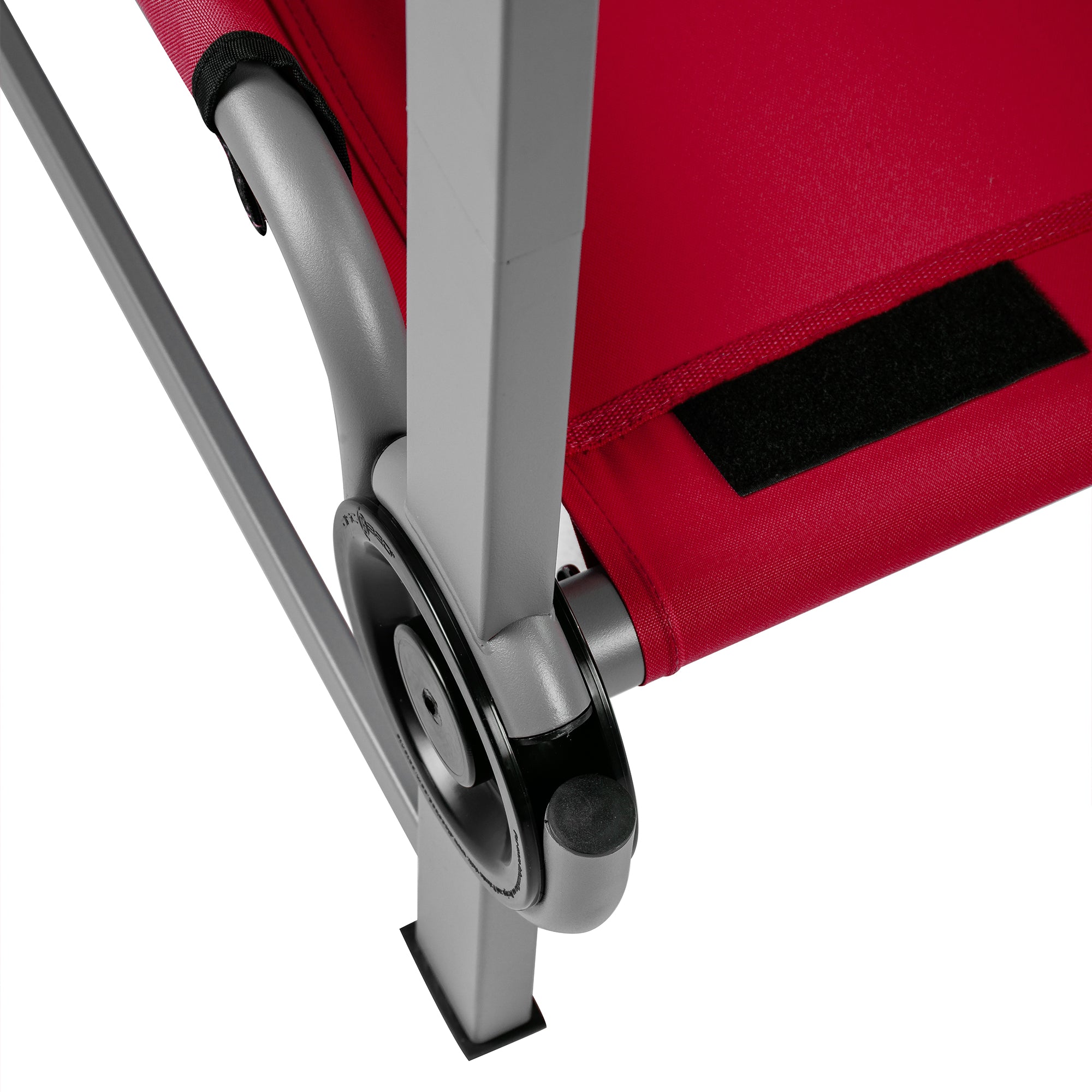 Disc-O-Bed Youth Single Cot Kid-O-Bed with Storage Organizer & Carry Bag, Red
