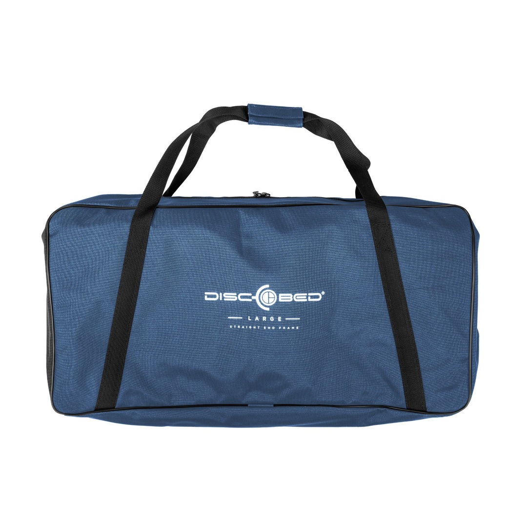 Disc-O-Bed Single Cot, Portable Sleep Solution for Tents & Cabins, Navy, Large - VMInnovations