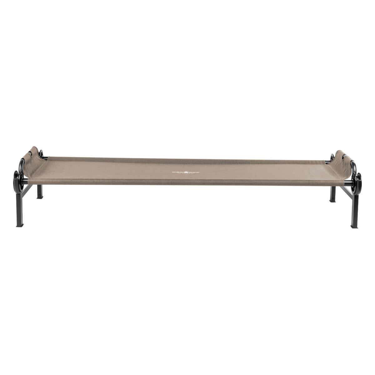 Disc-O-Bed Single Cot, Portable Sleep Solution for Tents & Cabins, Tan, Large