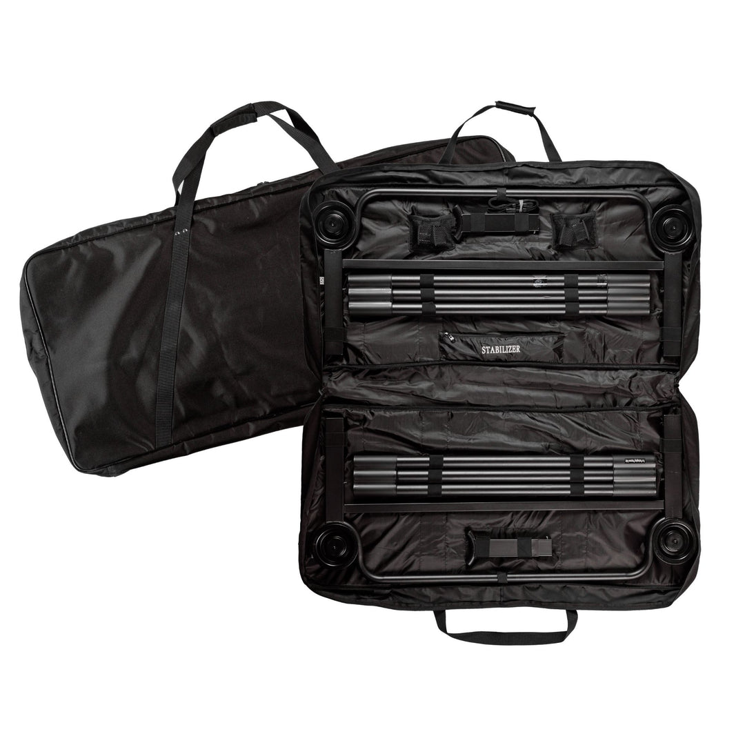 Disc-O-Bed 2XL Outdoor Convertible 2 Person Portable Camping Bunking Cots, Black - VMInnovations