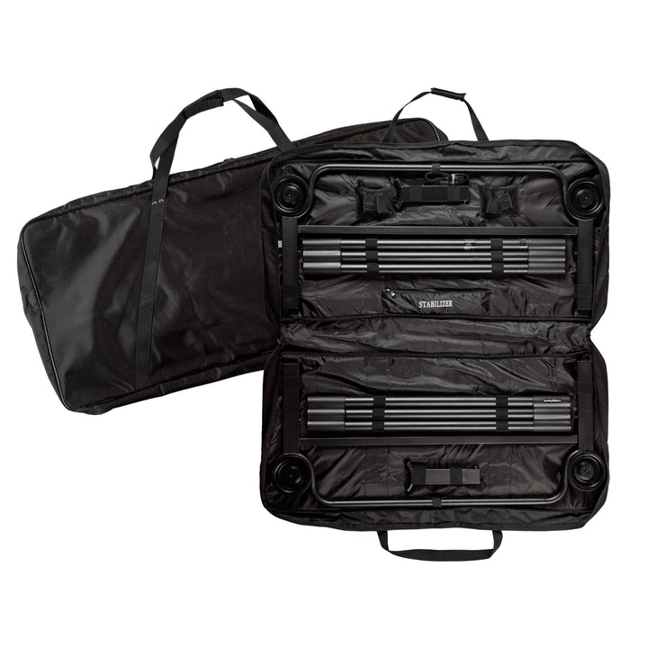Disc-O-Bed 2XL Outdoor Convertible 2 Person Portable Camping Bunking Cots, Black - VMInnovations