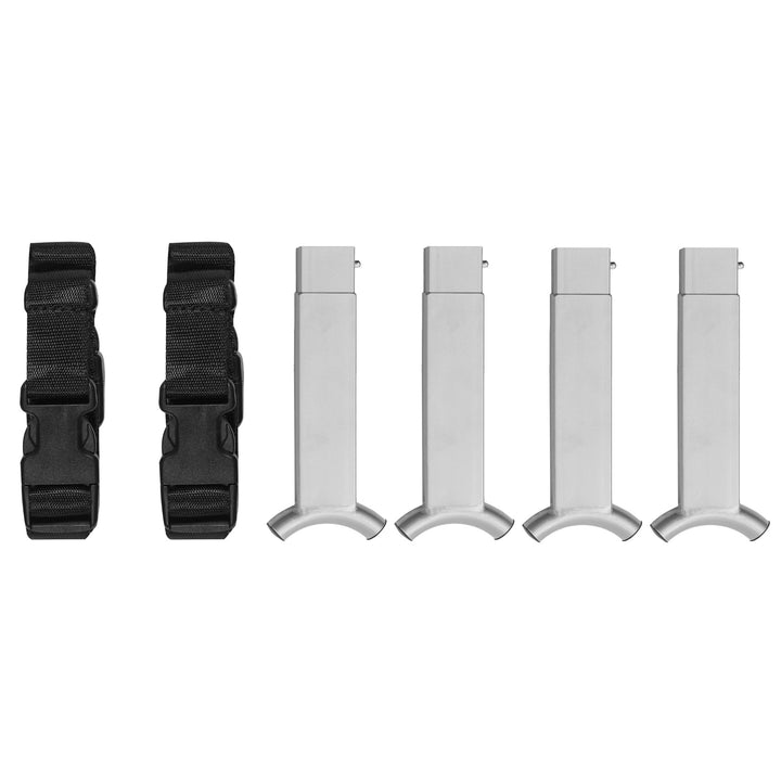 Disc-O-Bed Stack Adapter Kit for Kid-O-Bed and Kid-O-Bunk Cot Systems, Silver - VMInnovations