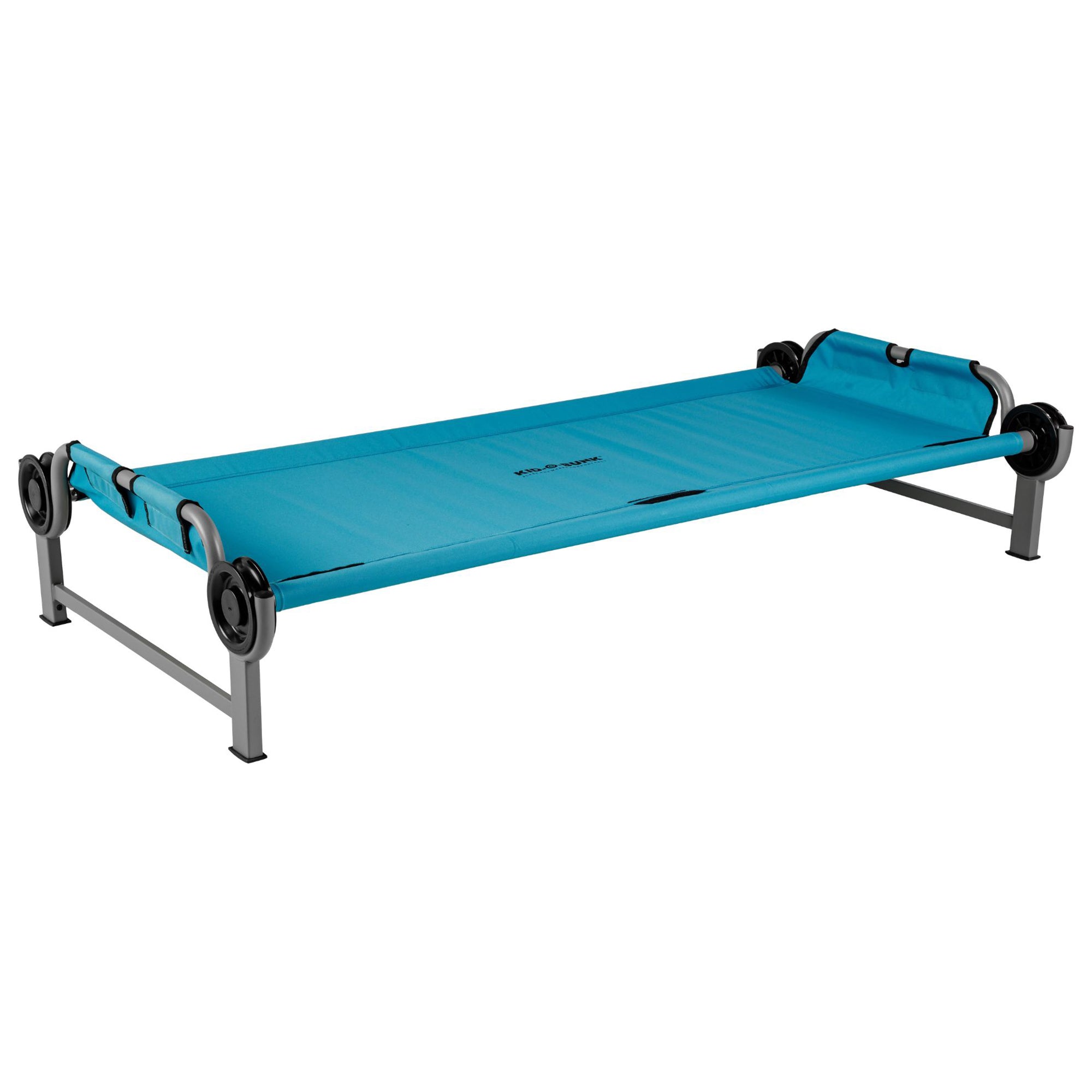 Disc-O-Bed Youth Single Cot Kid-O-Bed with Storage & Carry Bag, Teal (Open Box)