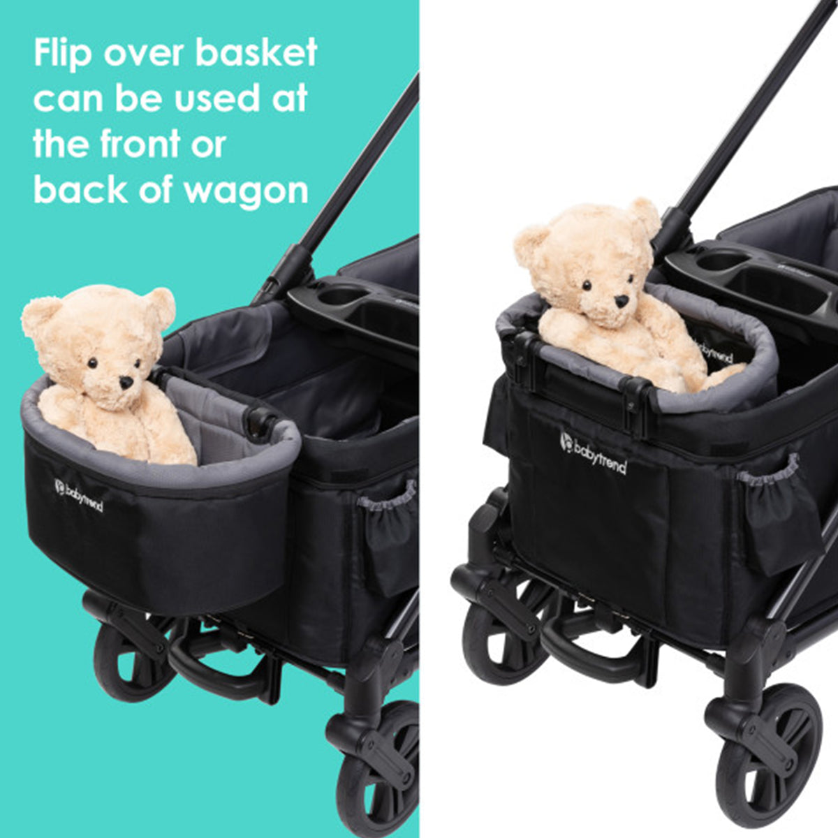 Baby Trend Stroller Wagon Seat2Mat Polyester Seat Insert Lie-Down Mat, Black