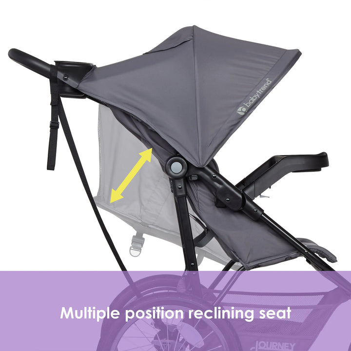Baby Trend Travel System, Stroller and Car Seat Combo, Journey Jogger, Grey - VMInnovations