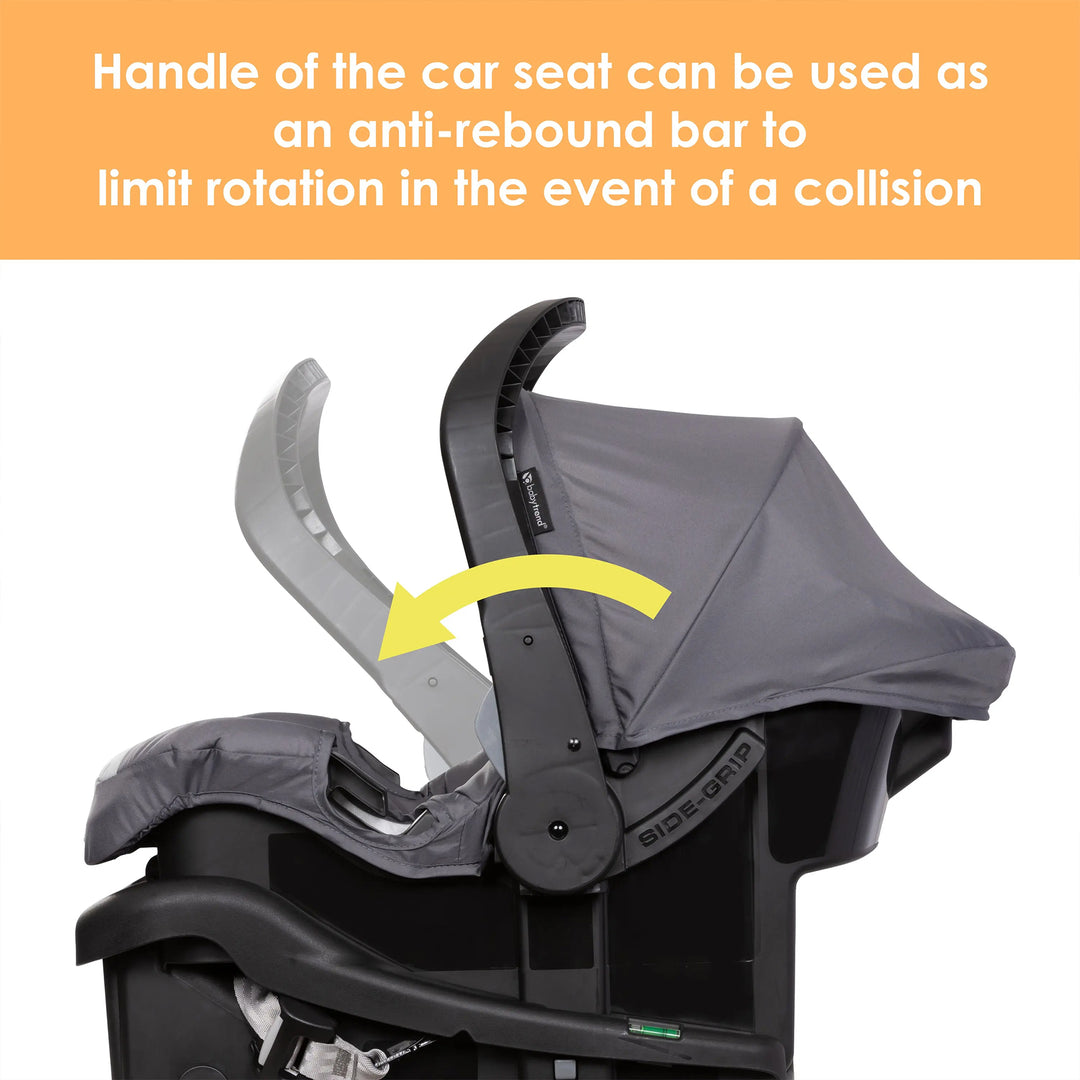 Baby Trend Travel System, Stroller and Car Seat Combo, Journey Jogger, Grey - VMInnovations