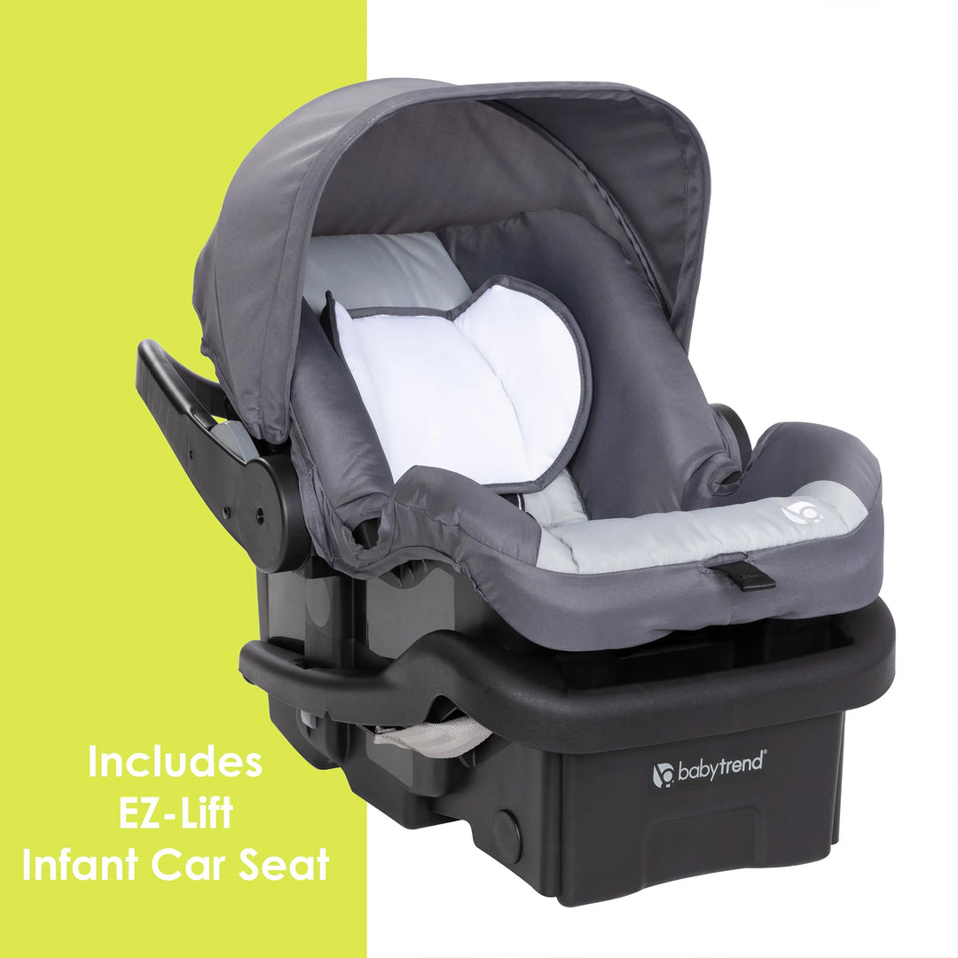 Baby Trend Travel System, Stroller and Car Seat Combo, Journey Jogger, Grey - VMInnovations