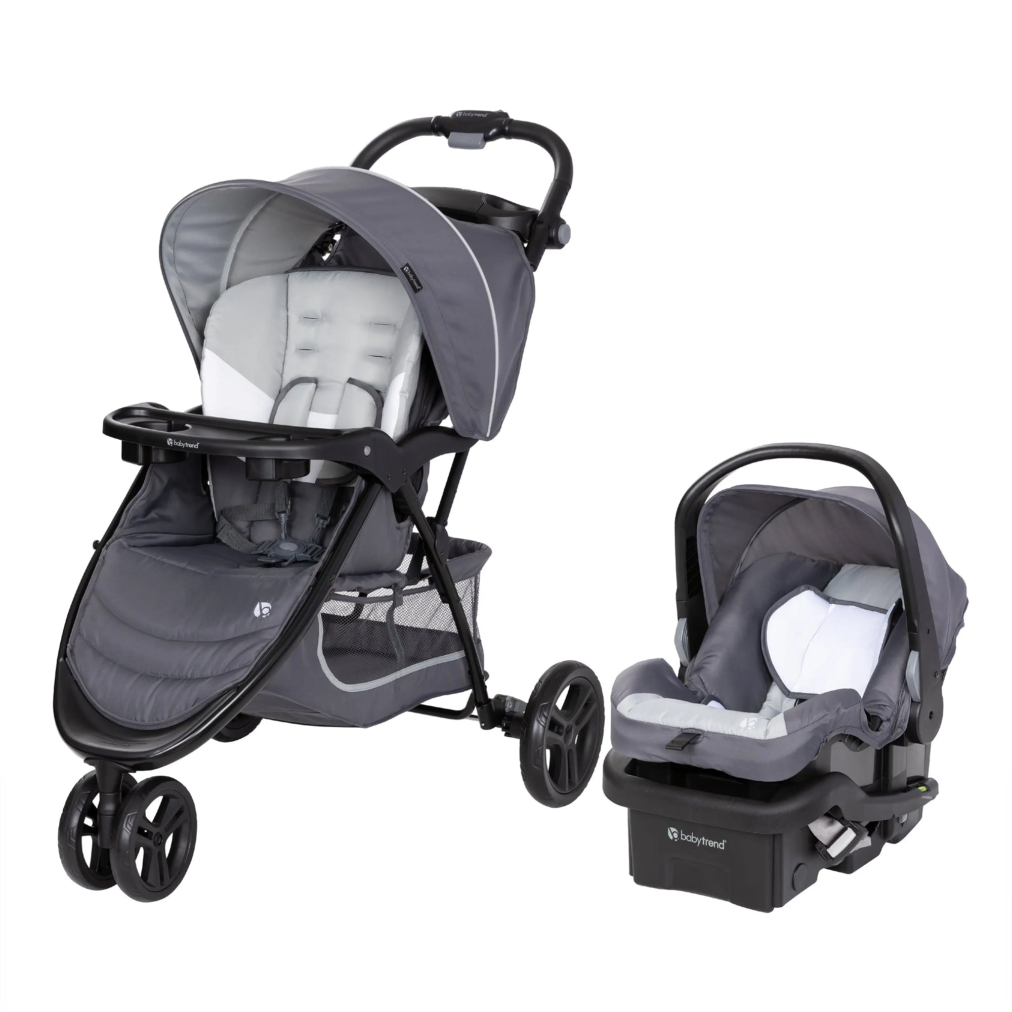 Baby Trend Stroller & EZ-Lift Infant Car Seat, EZ Ride Travel System, Dash Grey - VMInnovations