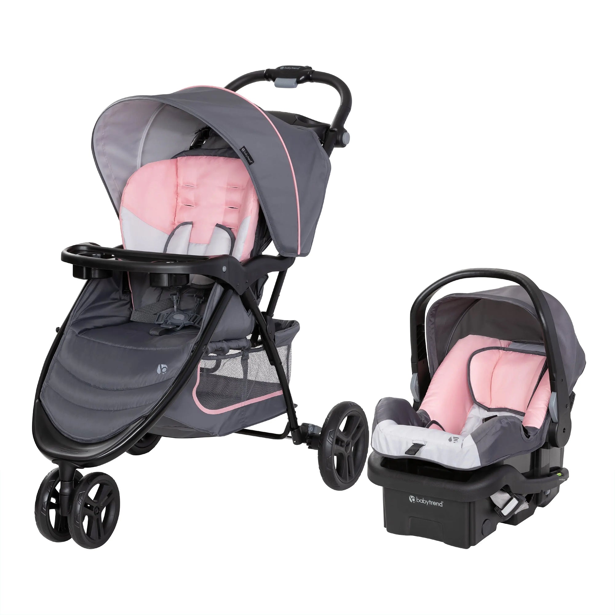 Baby Trend Stroller & EZ-Lift Infant Car Seat, EZ Ride Travel System, Dash Pink - VMInnovations
