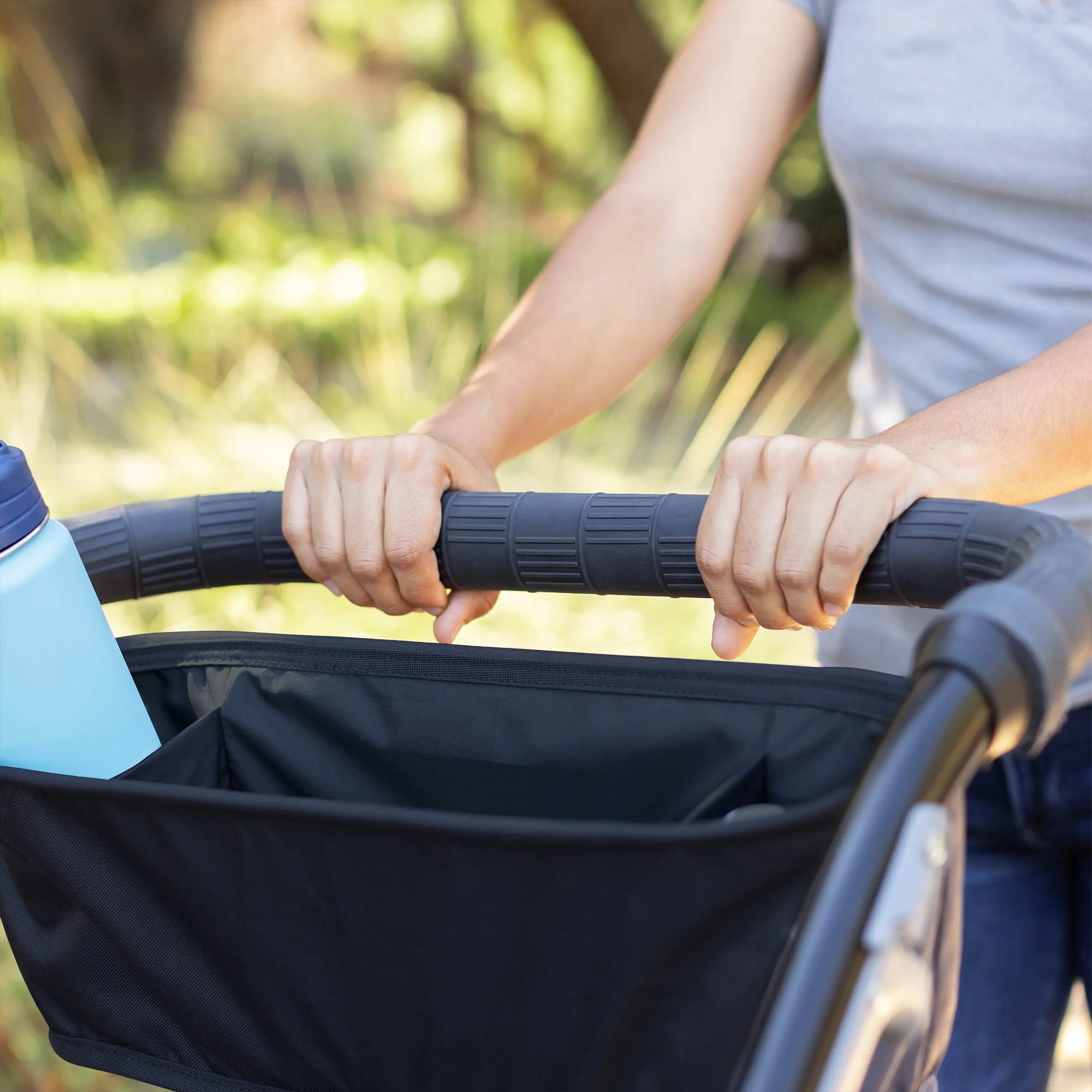 Baby Trend Navigator 2-in-1 Foldable Stroller Wagon with Dual Canopy, Dash Blue - VMInnovations