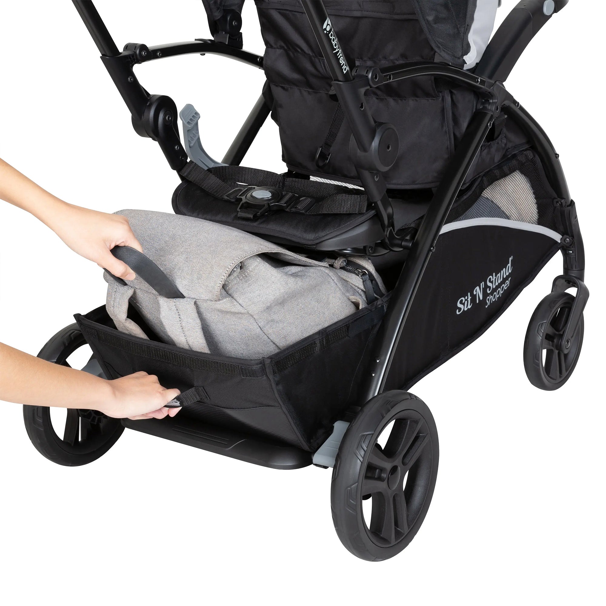 Baby Trend Sit N' Stand 5-in-1 Stroller with Ally 35 Infant Car Seat, Moondust - VMInnovations