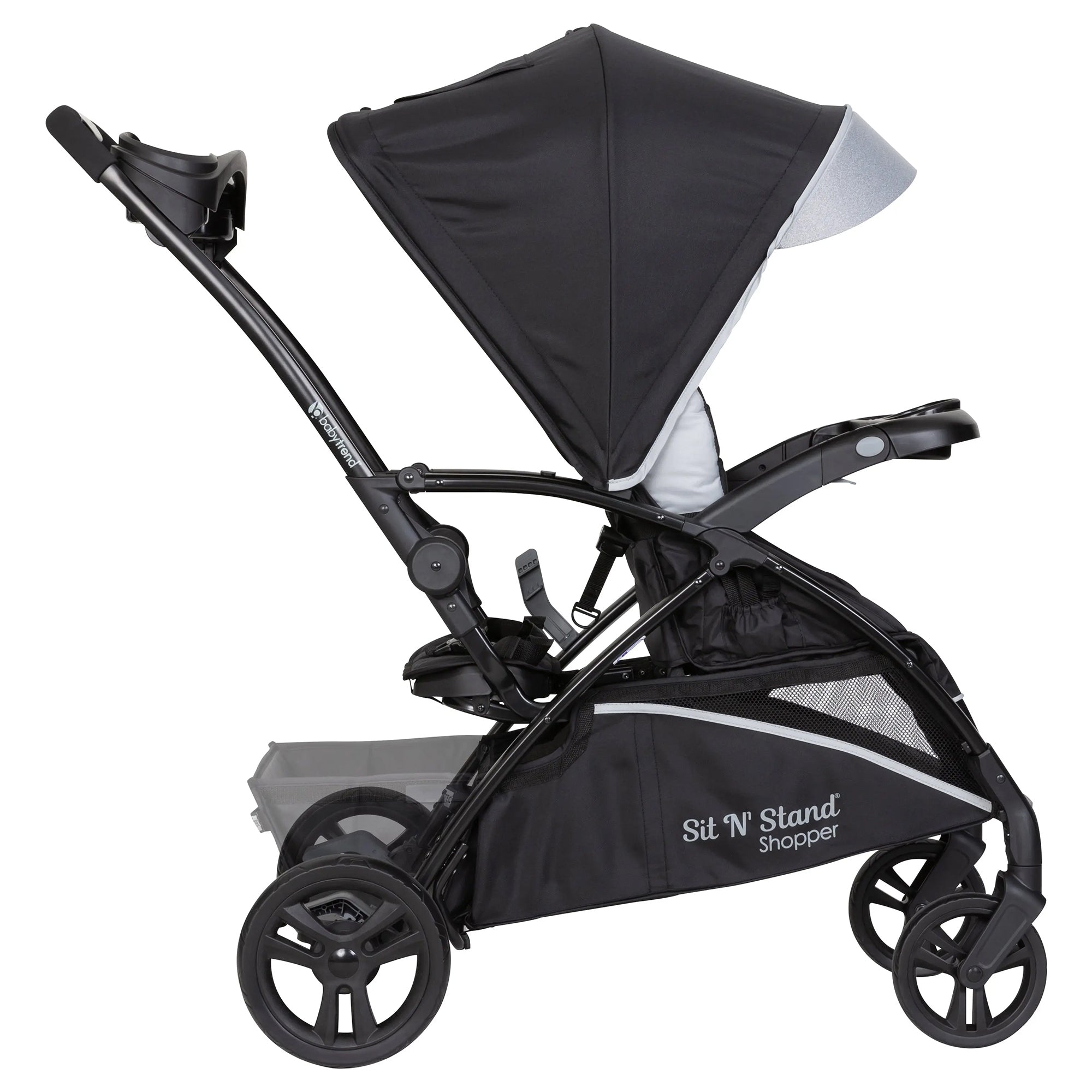 Baby Trend Sit N' Stand 5-in-1 Stroller with Ally 35 Infant Car Seat, Moondust - VMInnovations
