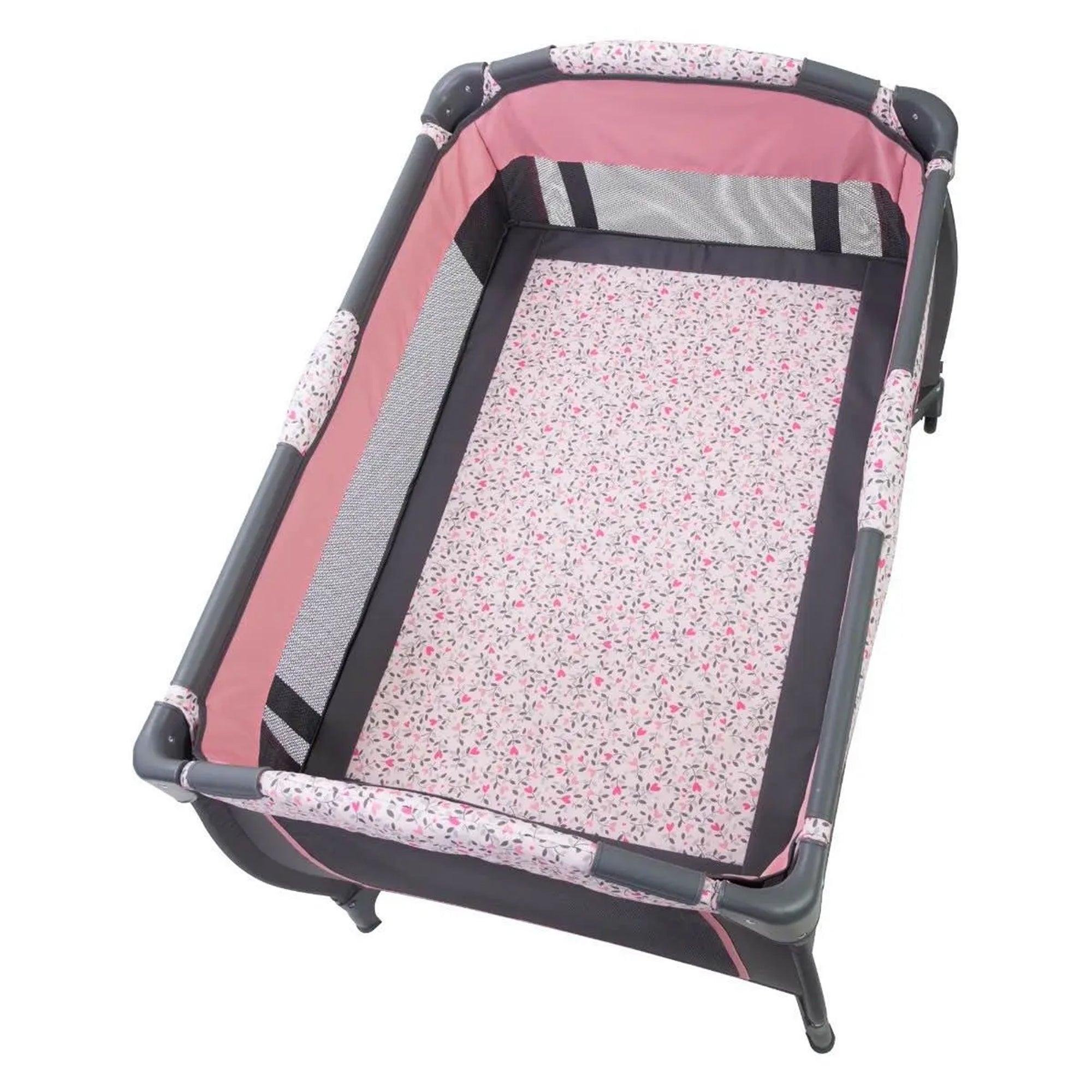 Baby Trend Trend-E Nursery Center Portable Crib with Bassinet, April (Open Box)