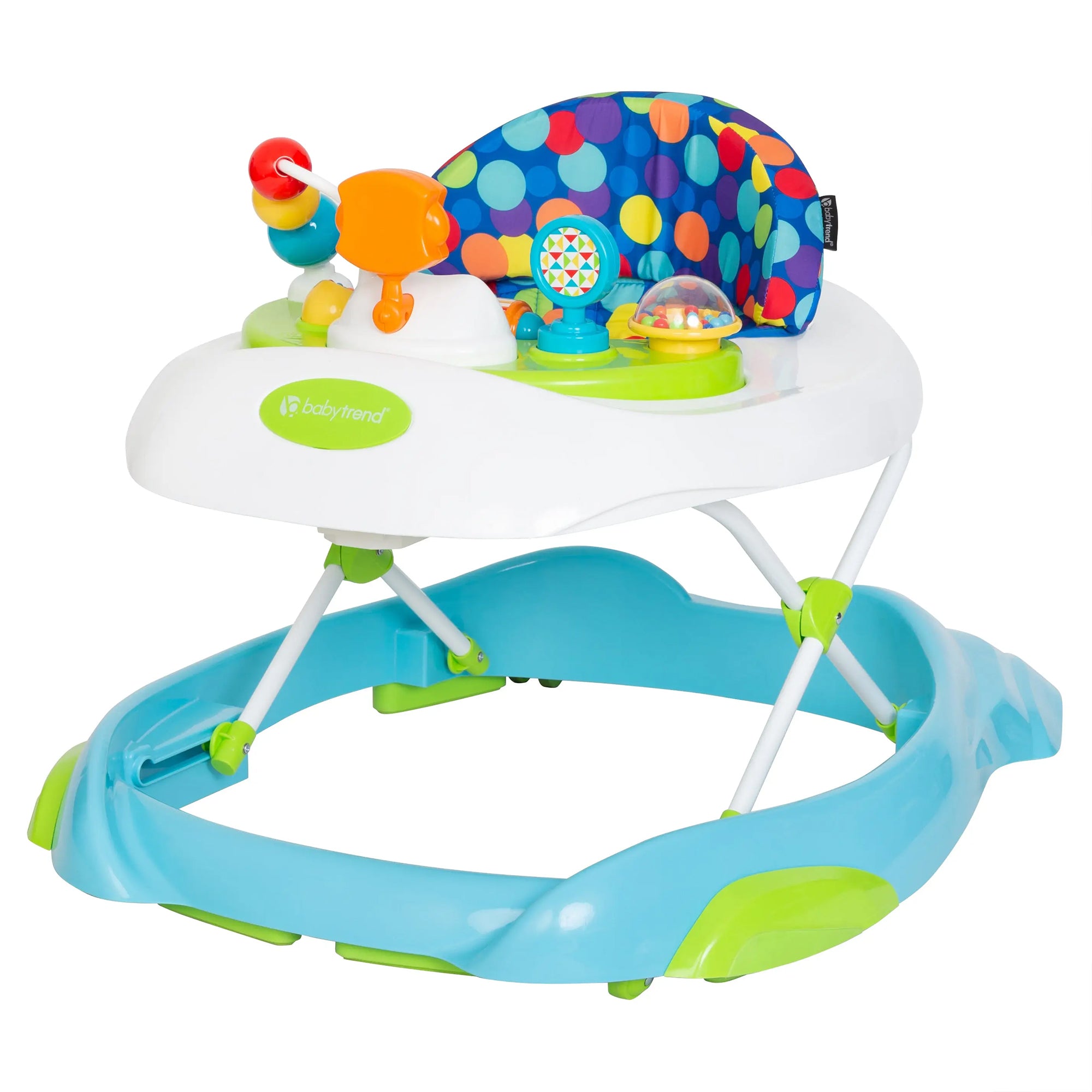 Baby Trend Orby Activity Walker with Removable Toy Tray, Lights & Sounds, Aqua - VMInnovations