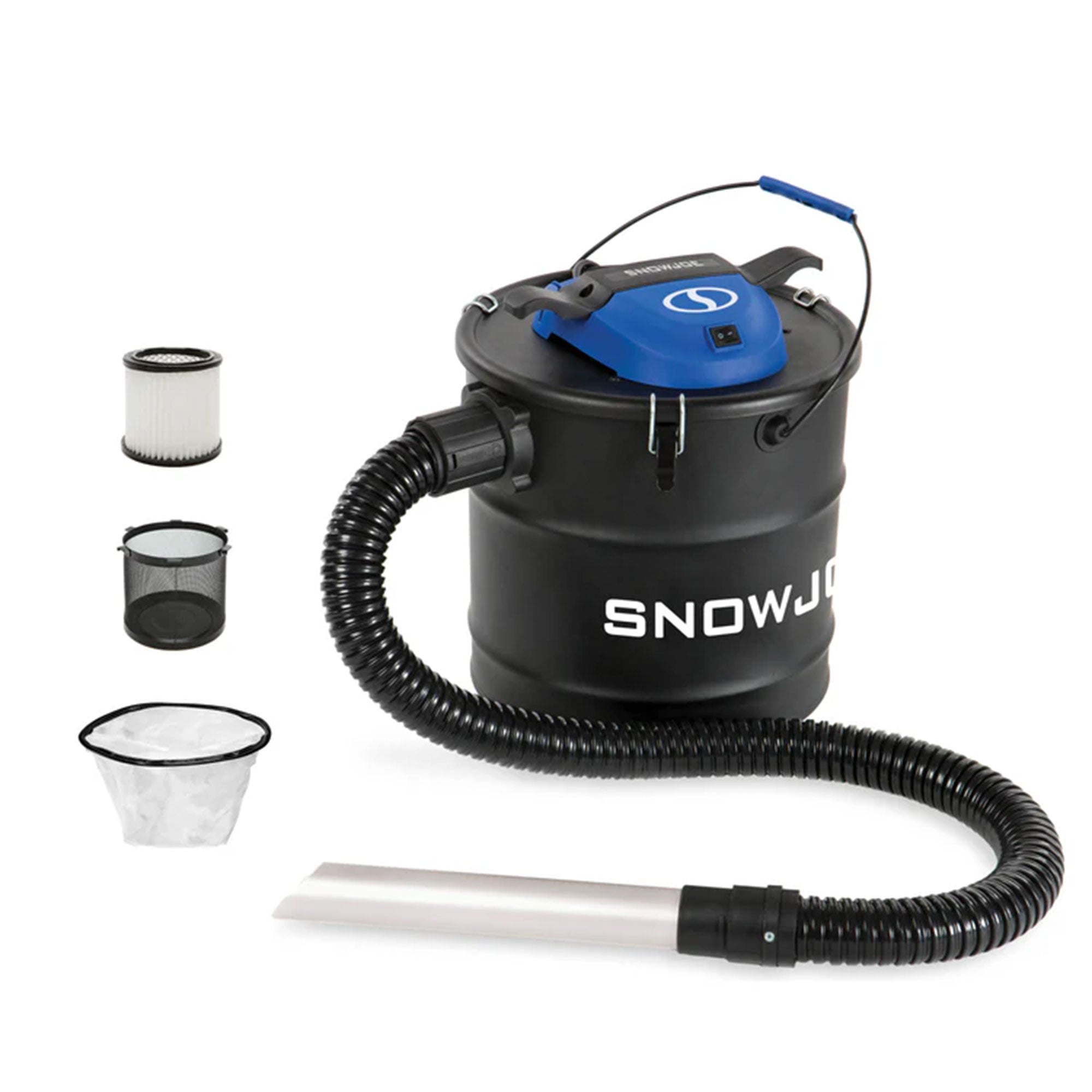 Snow Joe 4.8 Gallon Bagless Ash Vacuum Cleaner, Metal Canister, Black, ASHJ201
