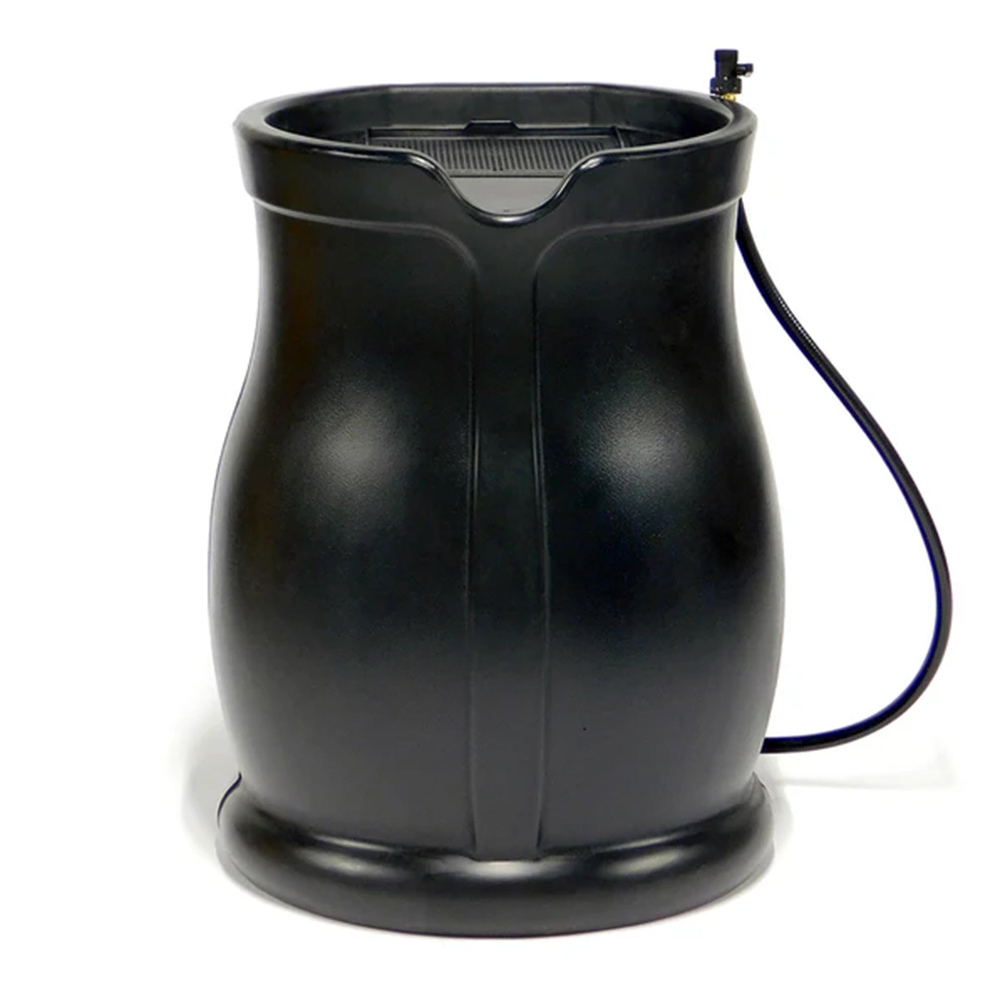 FCMP Outdoor Catalina 45 Gal Water Catcher Rain Barrel w/ Flat Back, Black(Used)