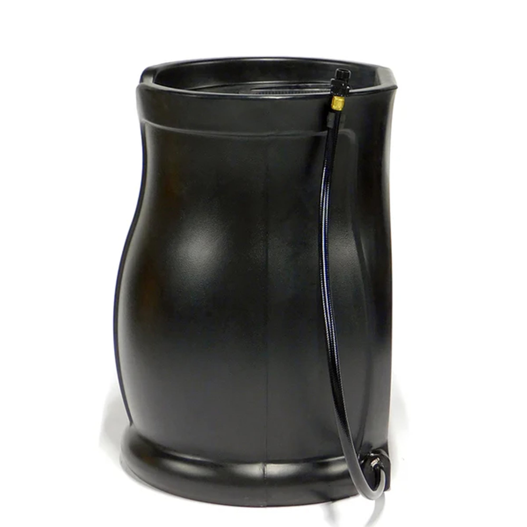 FCMP Outdoor Catalina 45 Gal Water Catcher Rain Barrel w/ Flat Back, Black(Used)
