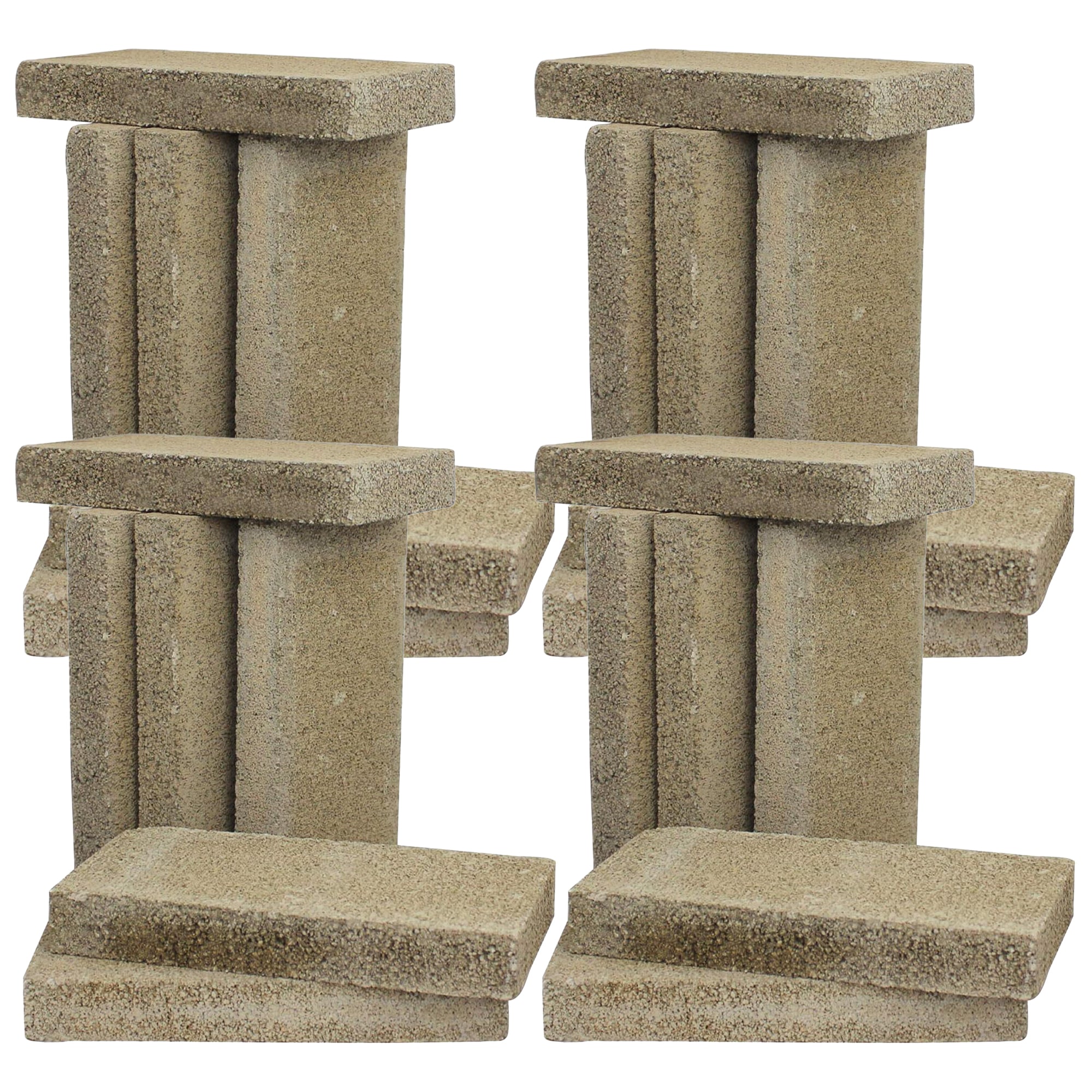 US Stove Company 4.5 x 9 x 1.25" Wood Burning Stove Pumice Firebrick, (6 Bricks) (4 Pack) - VMInnovations