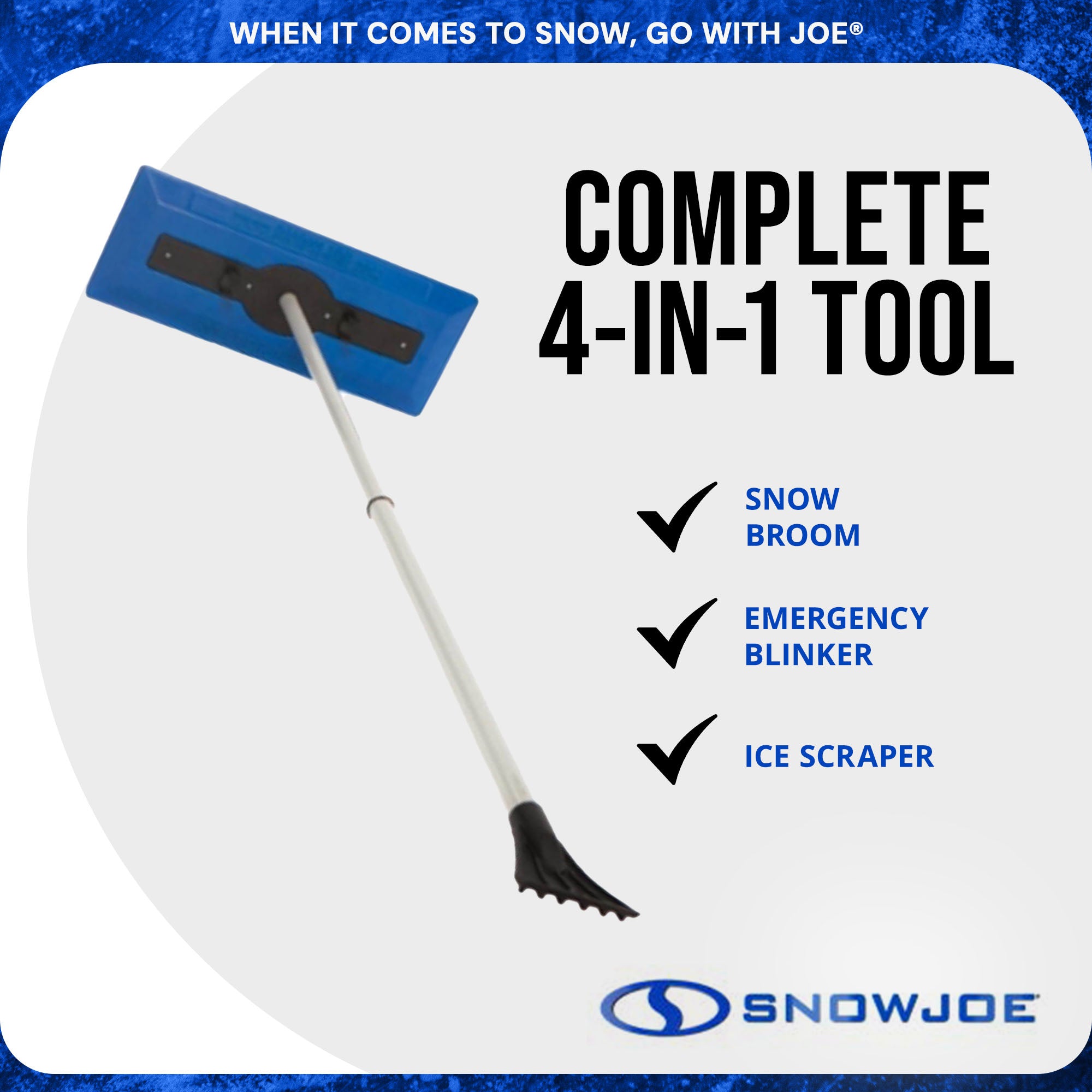 Snow Joe Ultra 15 Amp Electric Snow Thrower with Windshield Ice Scraper, Blue - VMInnovations