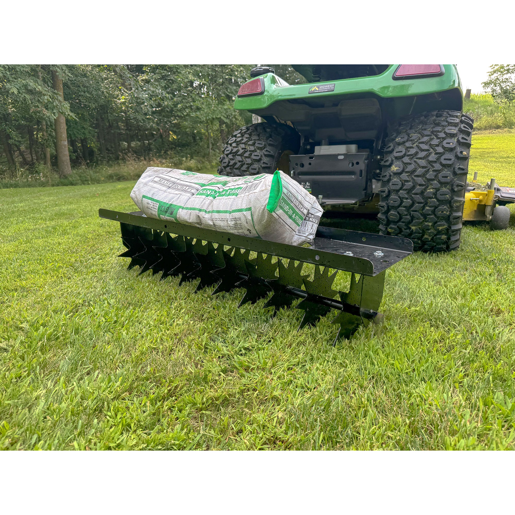 Yard Tuff Spike Lawn Aerator, Pin-Style Hitch for Mowers and ATVs, 40 Inch Wide