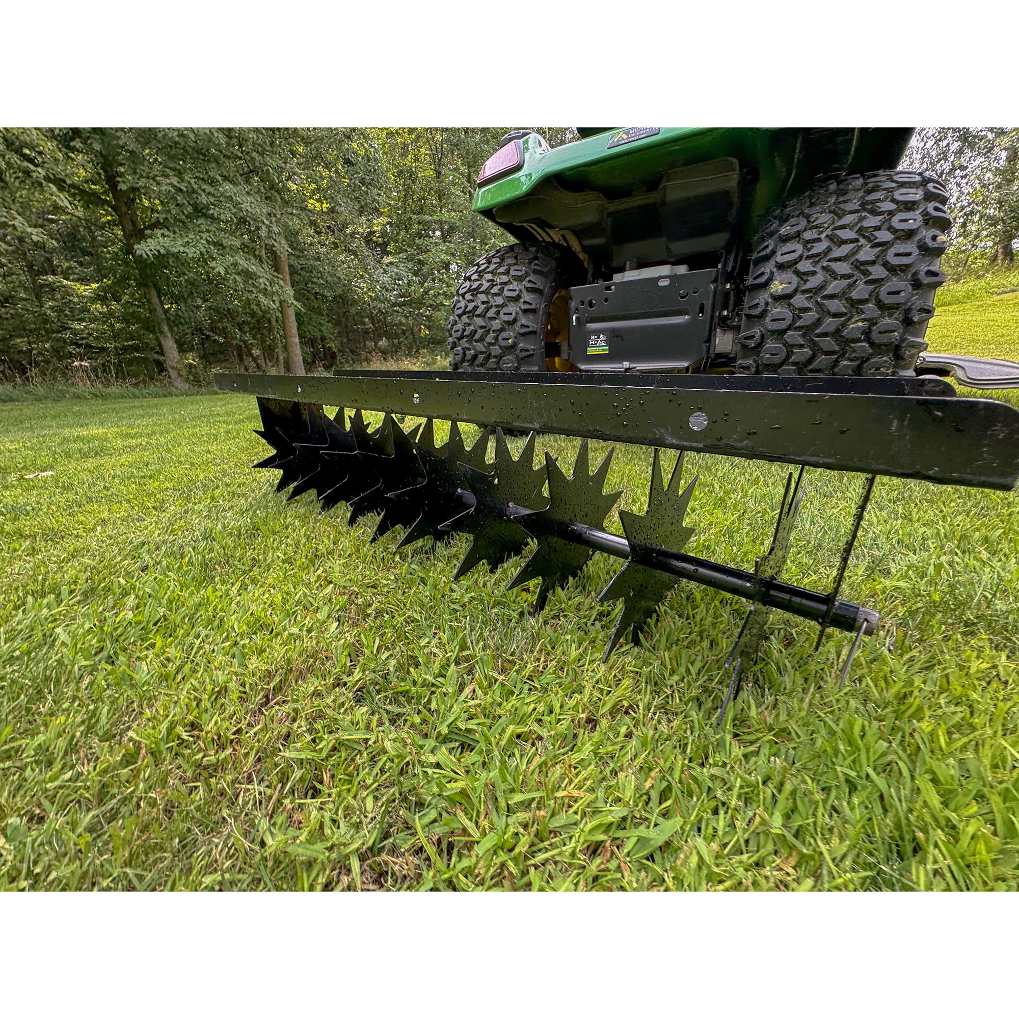 Yard Tuff Spike Lawn Aerator, Pin-Style Hitch for Mowers and ATVs, 40 Inch Wide