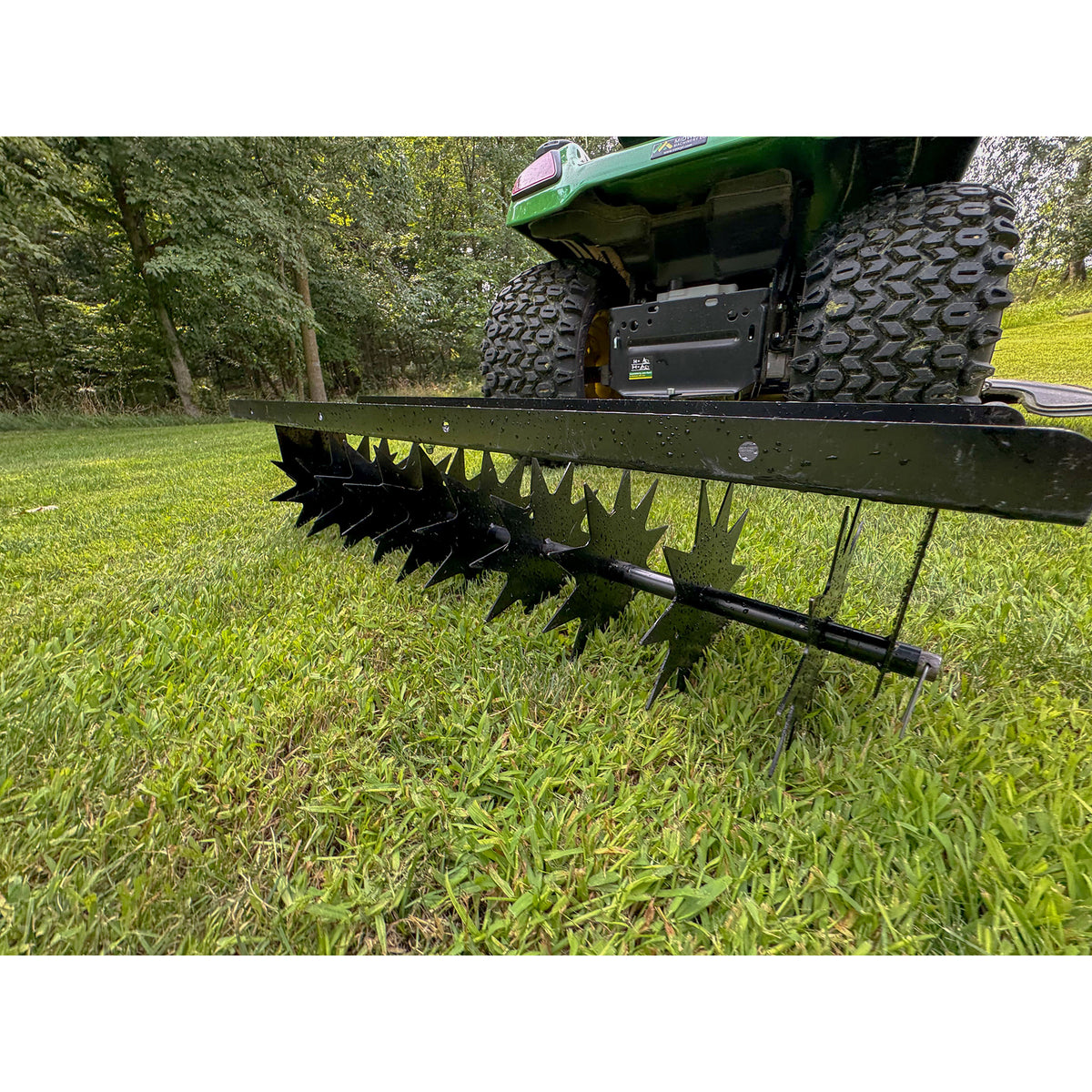 Yard Tuff Spike Lawn Aerator, Pin-Style Hitch for Mowers and ATVs, 40 Inch Wide
