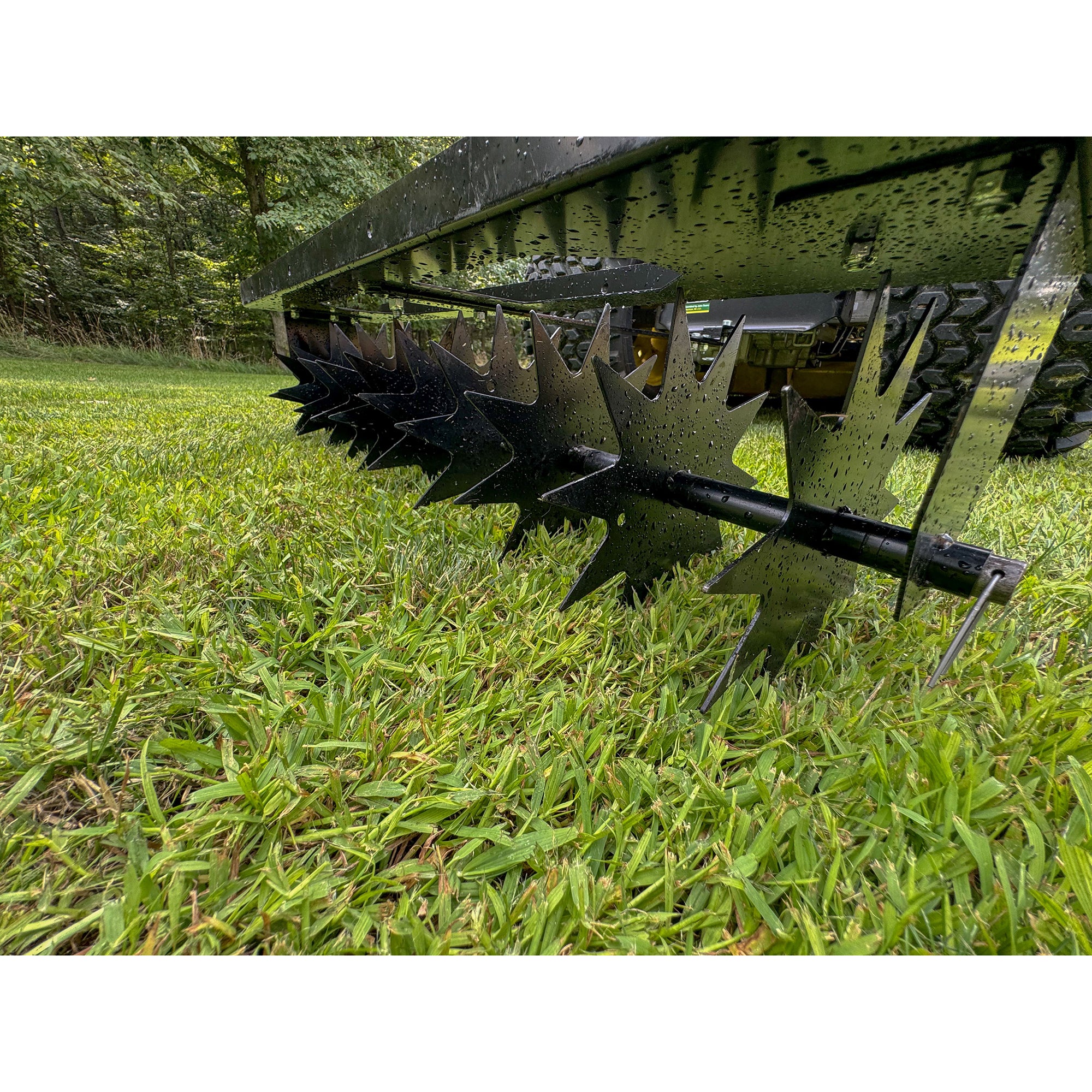 Yard Tuff Spike Lawn Aerator, Pin-Style Hitch for Mowers and ATVs, 40 Inch Wide