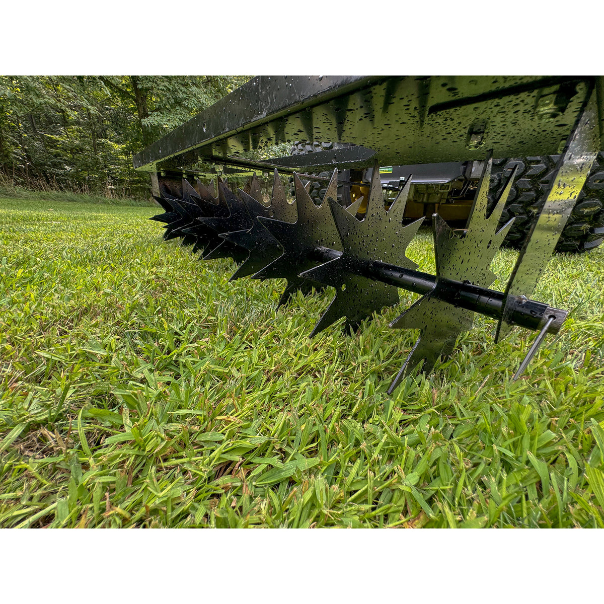 Yard Tuff Spike Lawn Aerator, Pin-Style Hitch for Mowers and ATVs, 40 Inch Wide