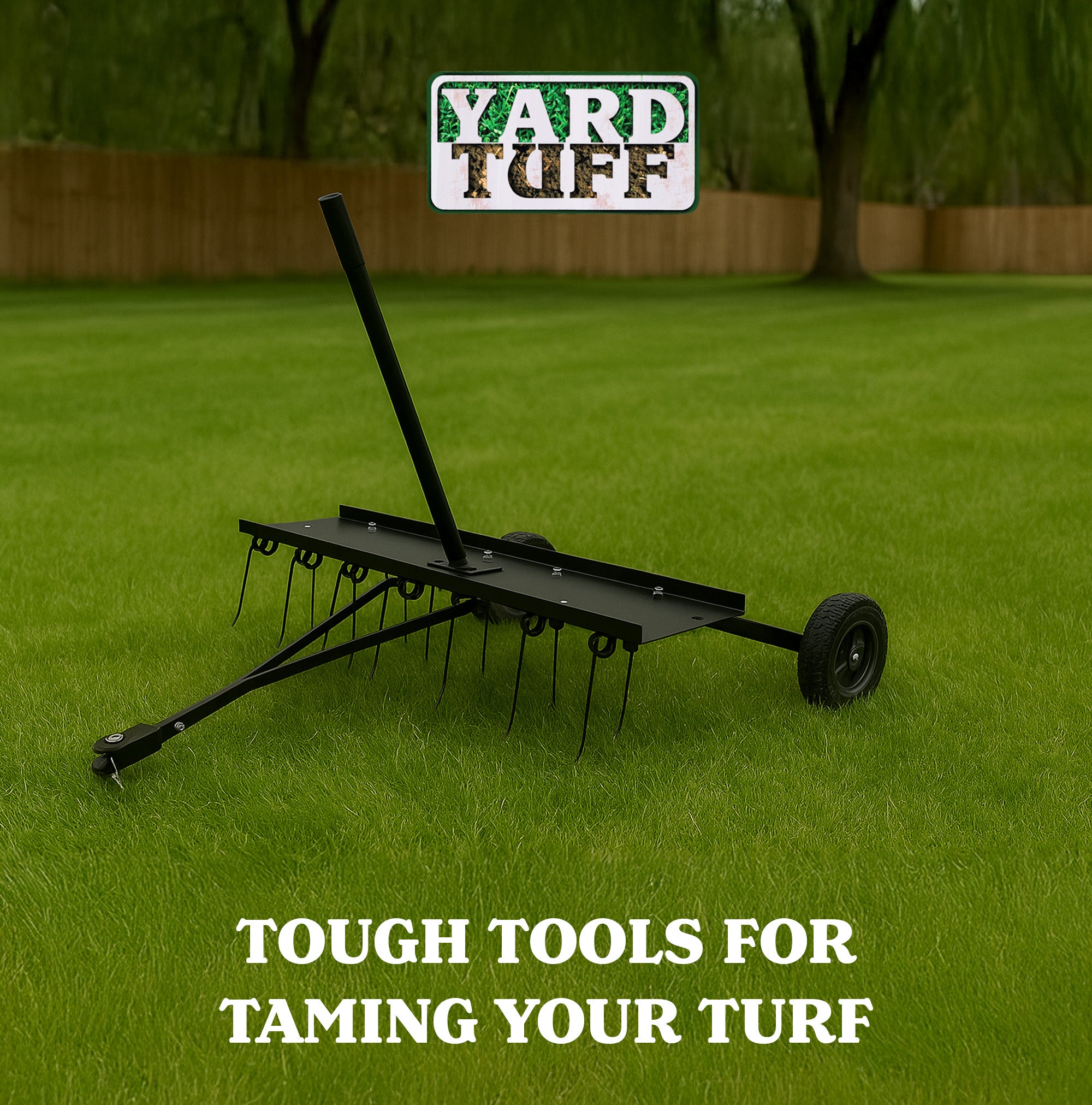 Yard Tuff Tine Dethatcher, 40 Inch Pull Behind Thatcher for Lawn Mower and ATVs