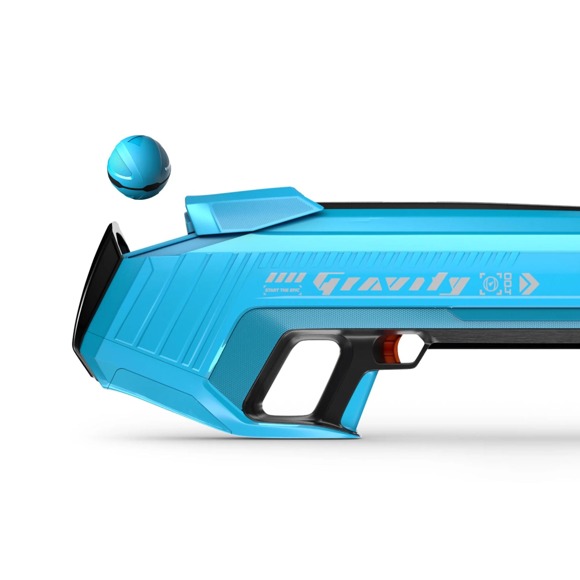 SPYRA Electric Water Bomb Launcher LED Display & 52 Ft Range, Blue (Open Box)