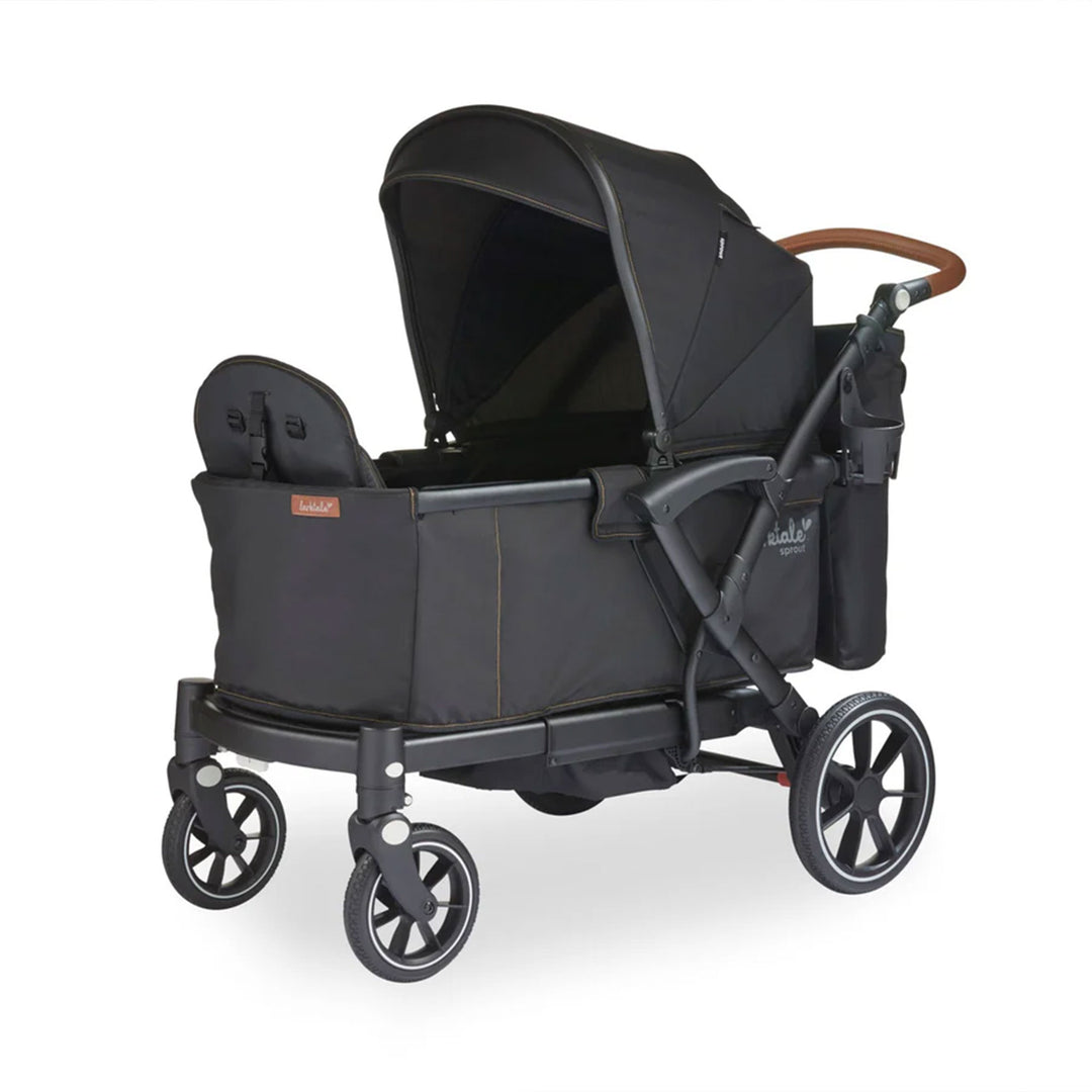 Larktale Sprout V2 Adjustable Stroller 2 Seater Wagon, 120 lb Capacity, Black - VMInnovations