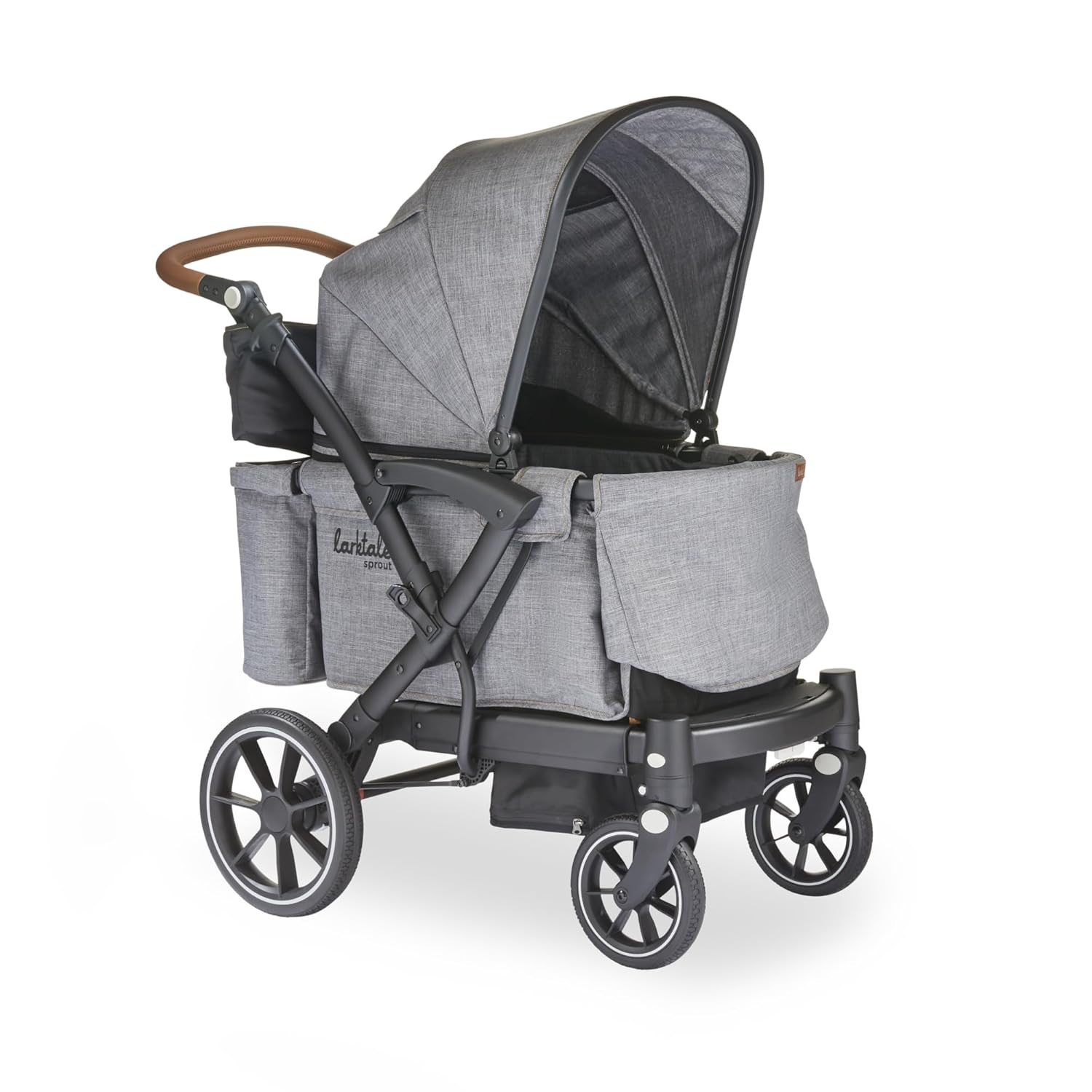 Larktale Sprout V2 Adjustable Stroller 2 Seater Wagon, 120 lb Capacity, Gray - VMInnovations