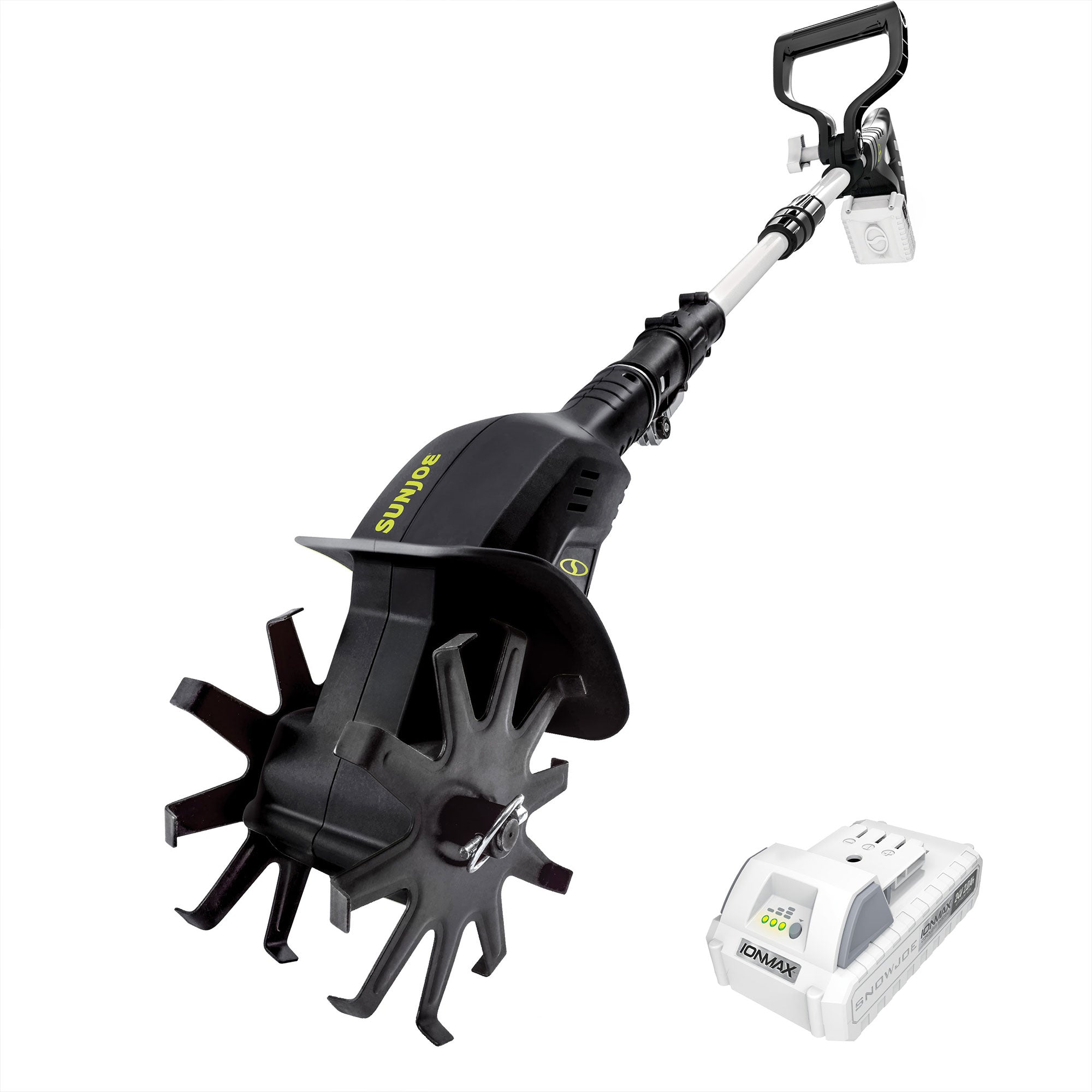 Sun Joe 24V CordlessTiller & Cultivator, 6" Blades, & 2.0Ah Battery (Used)