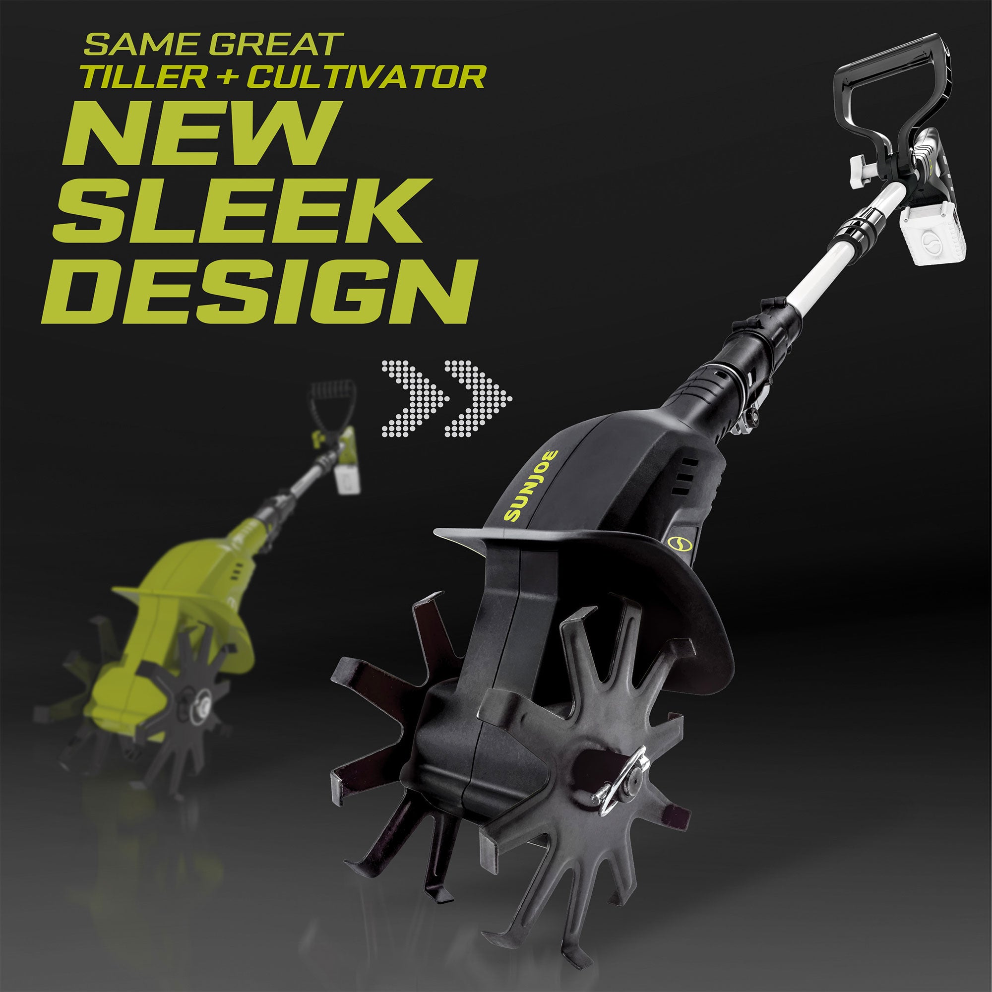 Sun Joe 24V Cordless Garden Tiller & Cultivator, 6" Dual Blades, 24V-TLR-LTE-A - VMInnovations