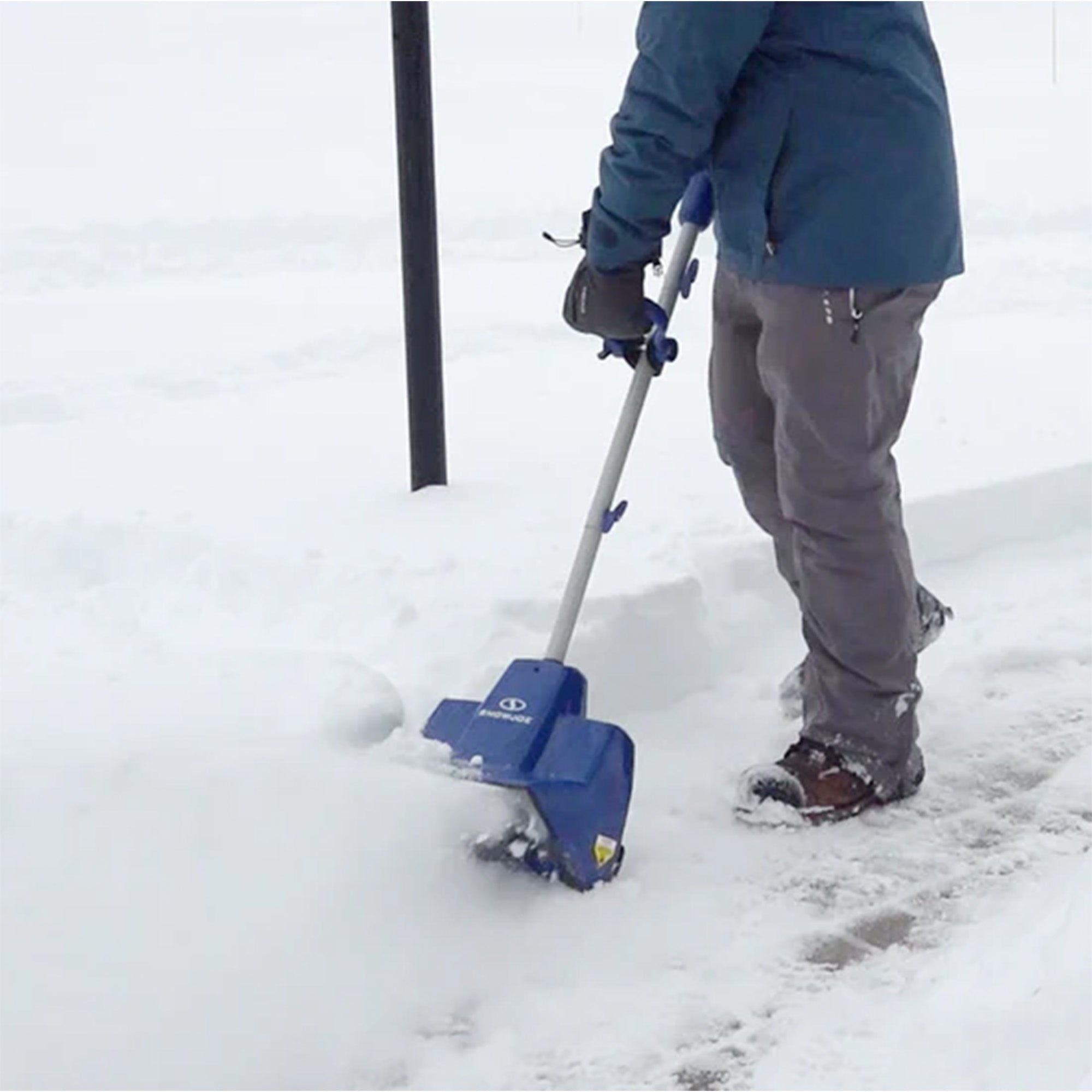 Snow Joe 24V 4Ah Cordless Snow Shovel Kit for Driveway Snow Removal, Blue (Used)