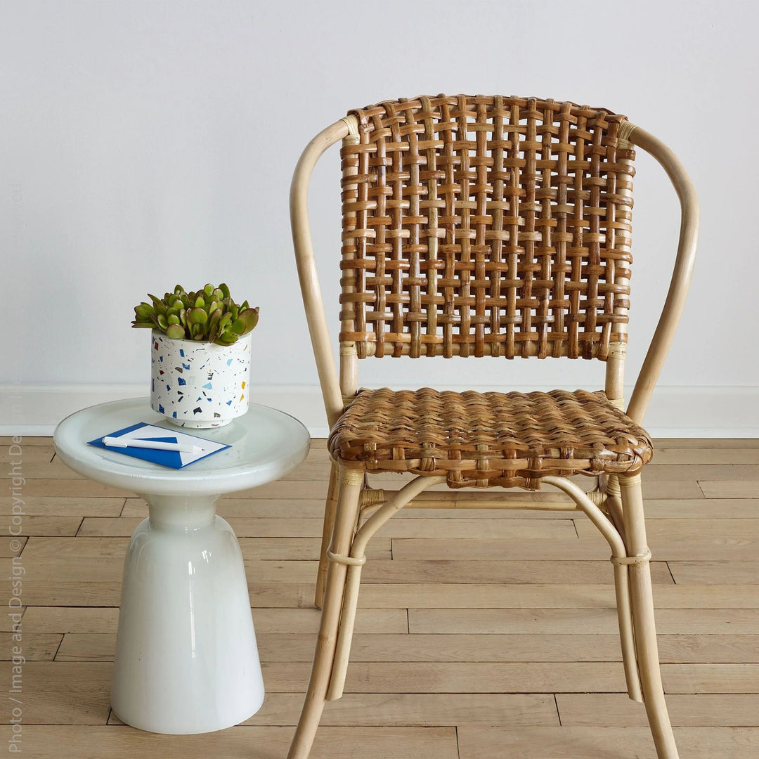 texxture 2 Pack Lilas Woven Rattan Bistro Chairs for Home Furniture, Natural - VMInnovations