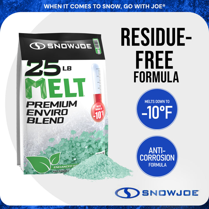 Snow Joe Melt Enviro Blend Ice/Snow Deicer, Pet-Friendly for Driveways, MELT25EB - VMInnovations