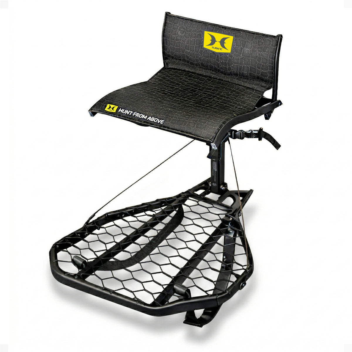 Hawk CRUZR Hang On Stand, Lumbar Seat Hunting Gear with Welded Platform, 34x24"