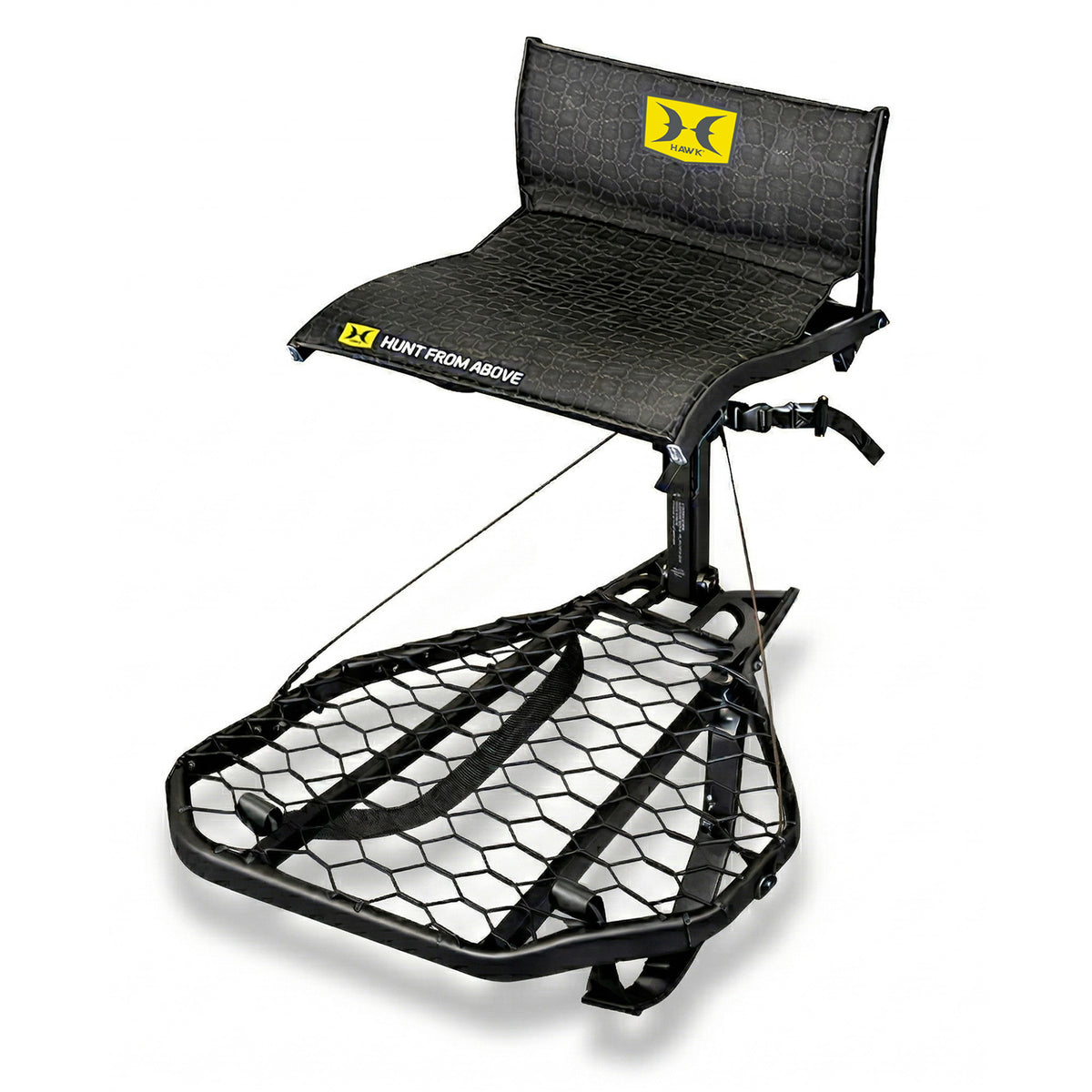 Hawk CRUZR Hang On Stand, Lumbar Seat Hunting Gear with Welded Platform, 34x24"
