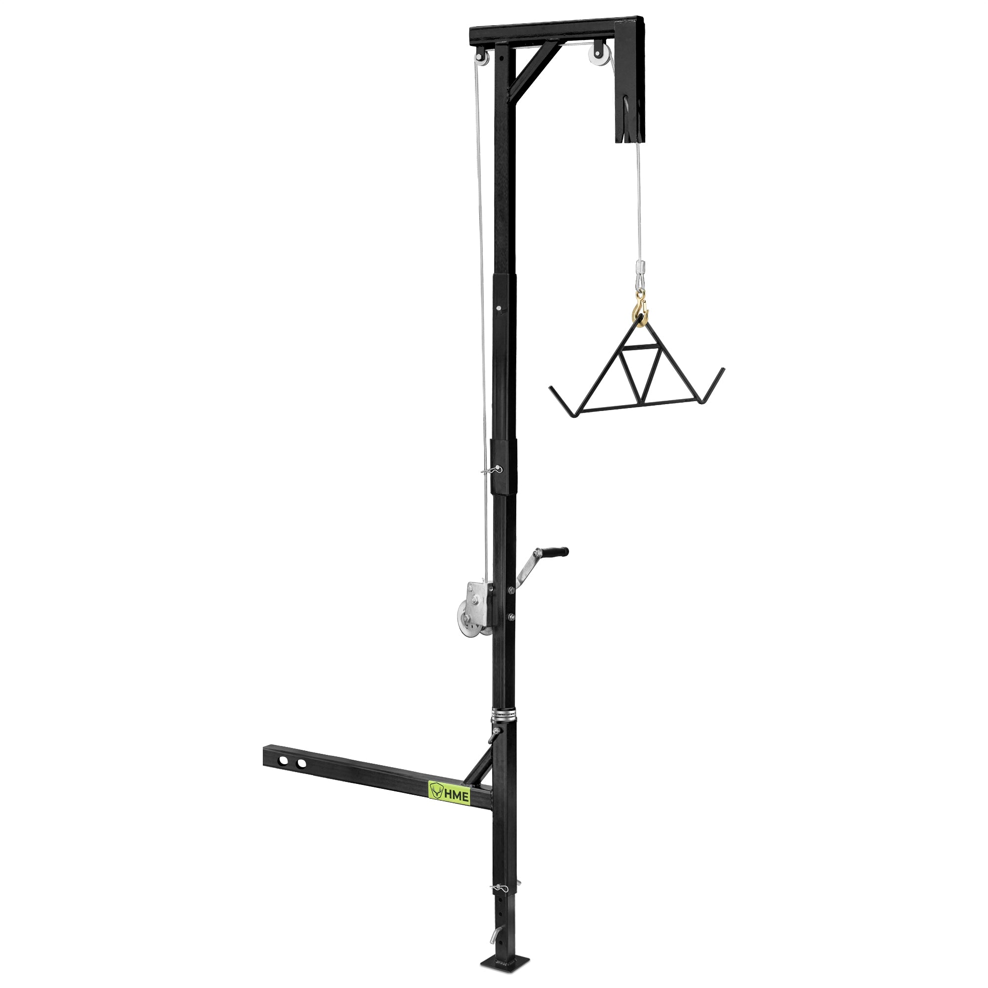HME Game Hoist Kit, Winch Gambrel, 400lb Capacity, Adjustable Height (For Parts) - VMInnovations
