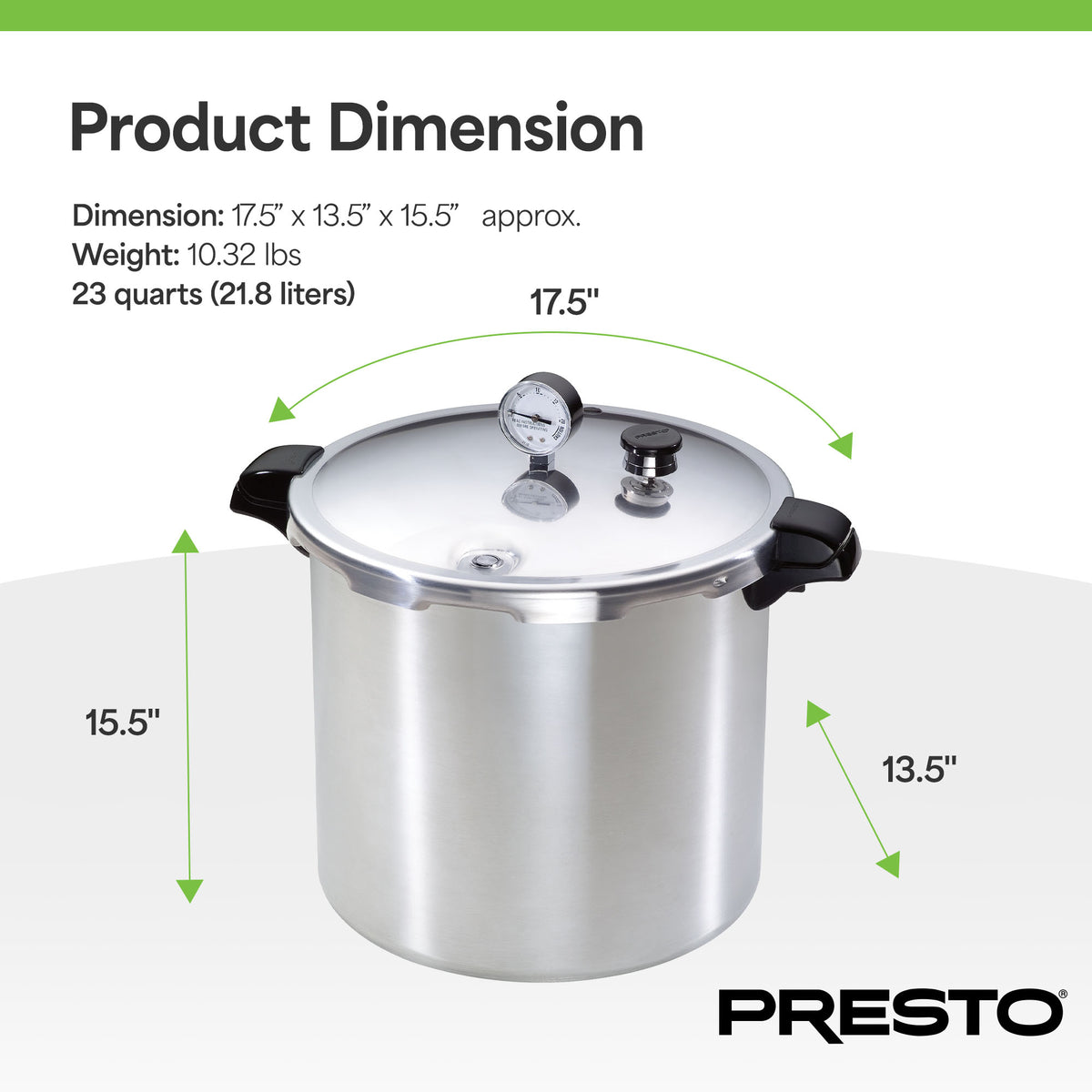Presto 01784 24QT Pressure & Boil Canner Induction Capable, Aluminum(Open Box)
