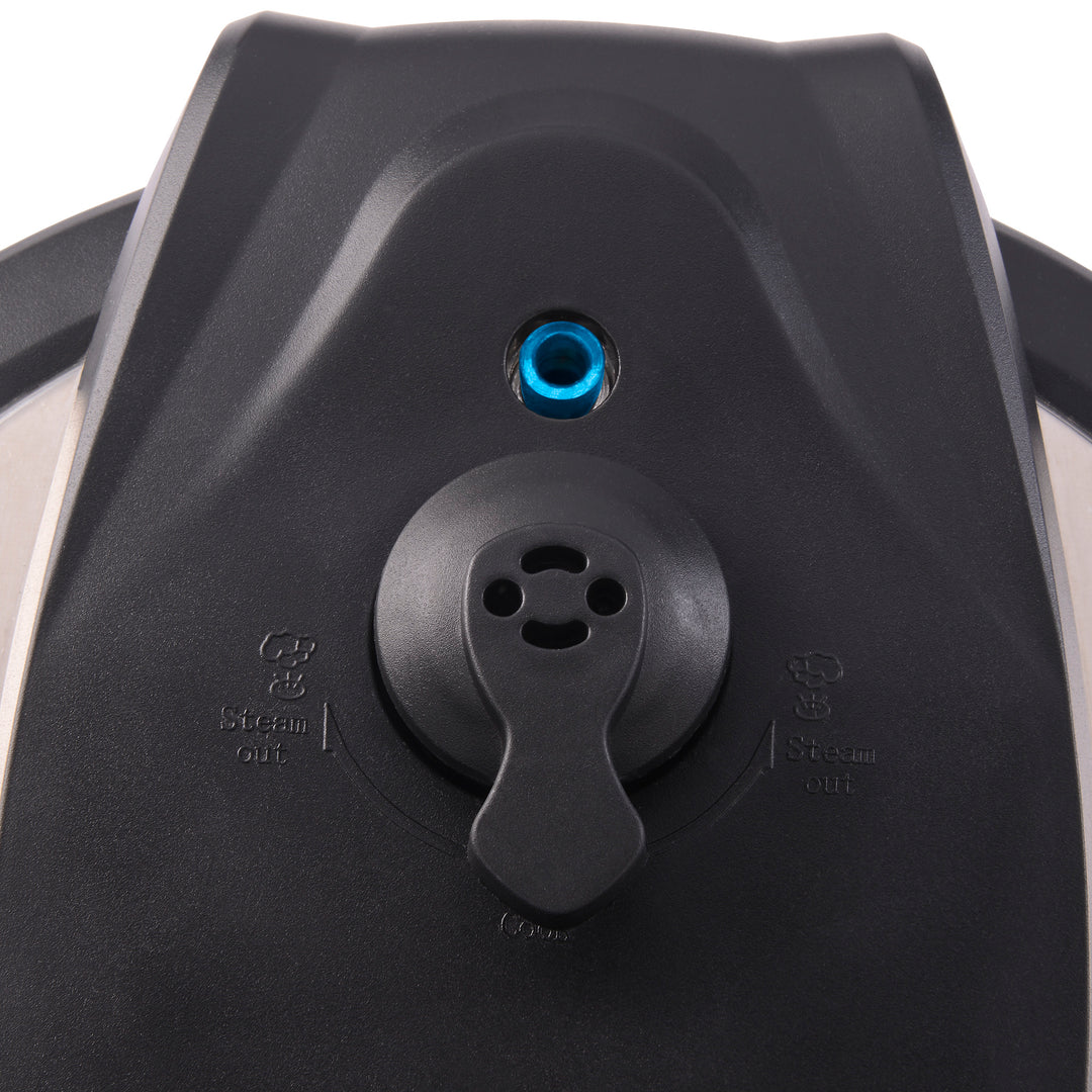 Presto 02141 6 Qt Electric Pressure Cooker Plus Programmable Slow Cooker, Silver - VMInnovations