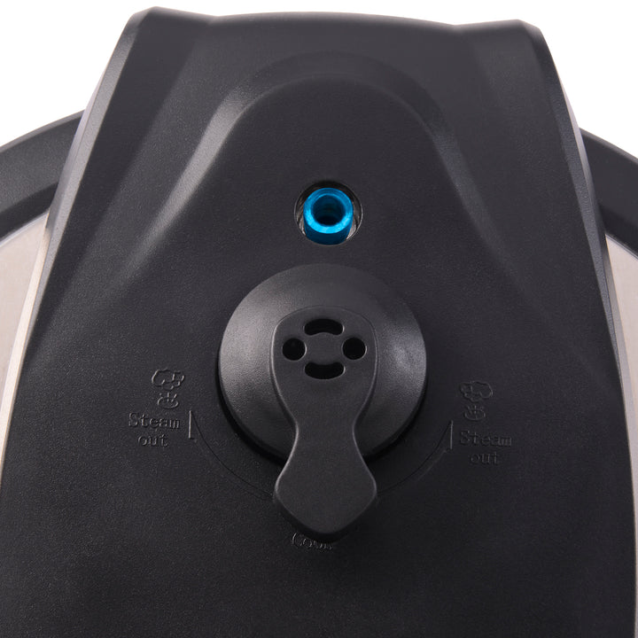 Presto 02141 6 Qt Electric Pressure Cooker Plus Programmable Slow Cooker, Silver - VMInnovations