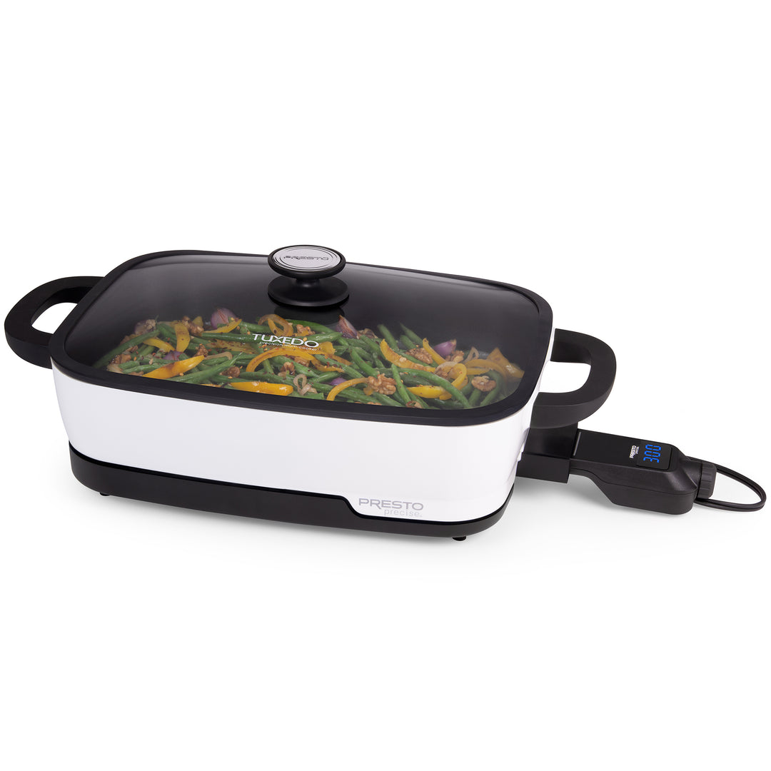 Presto Tuxedo Digital Precision Skillet Nonstick Kitchen Multi-Cooker, 16 Inch - VMInnovations