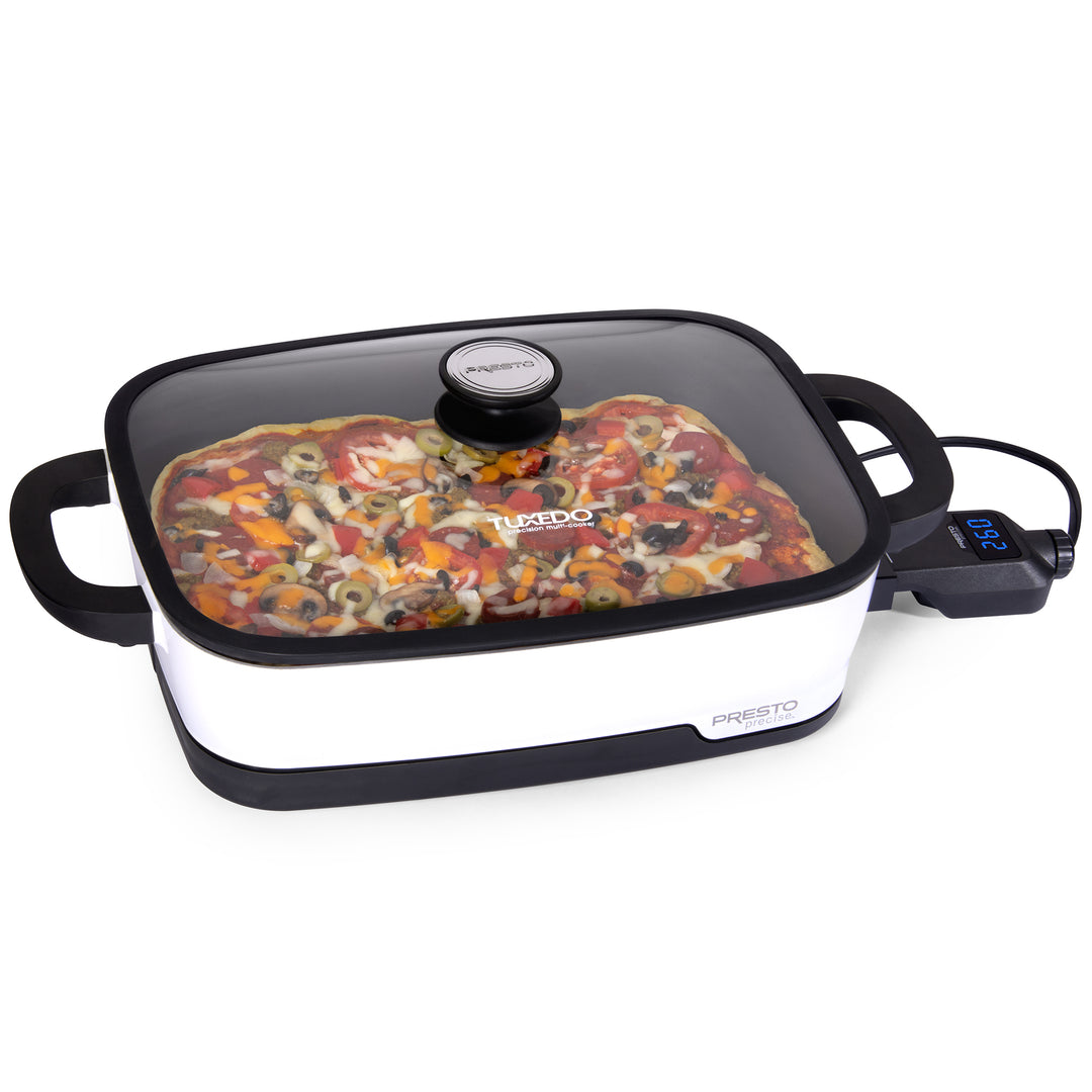 Presto Tuxedo Digital Precision Skillet Nonstick Kitchen Multi-Cooker, 16 Inch - VMInnovations