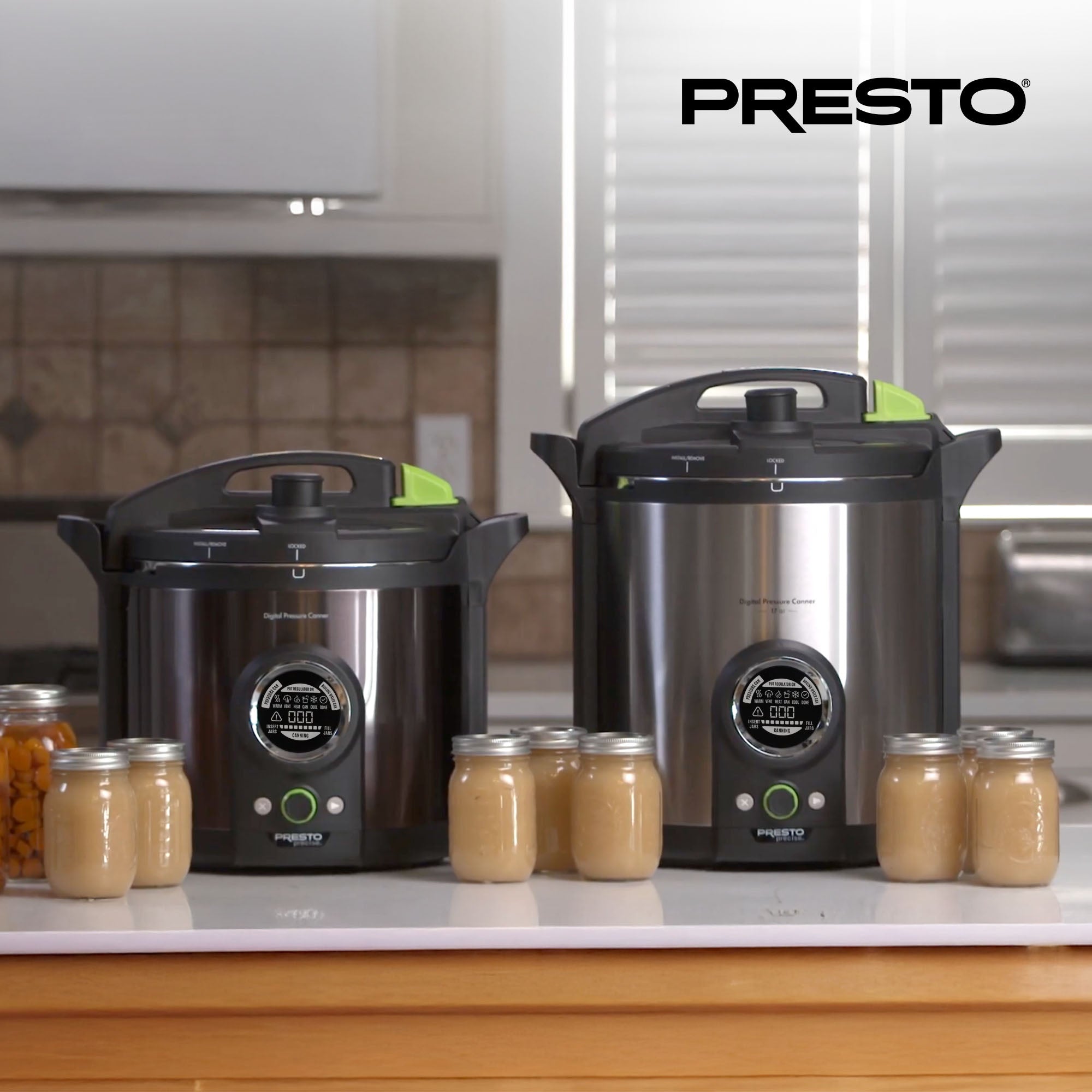 Presto Precise 02152 17 Qt Electric Pressure Canner, Stainless Steel, Silver
