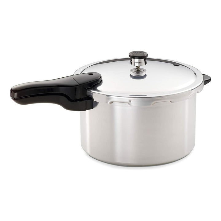 Presto 01282 8 Quart Aluminum Pressure Cooker, Regulator & Cover Lock, Silver - VMInnovations
