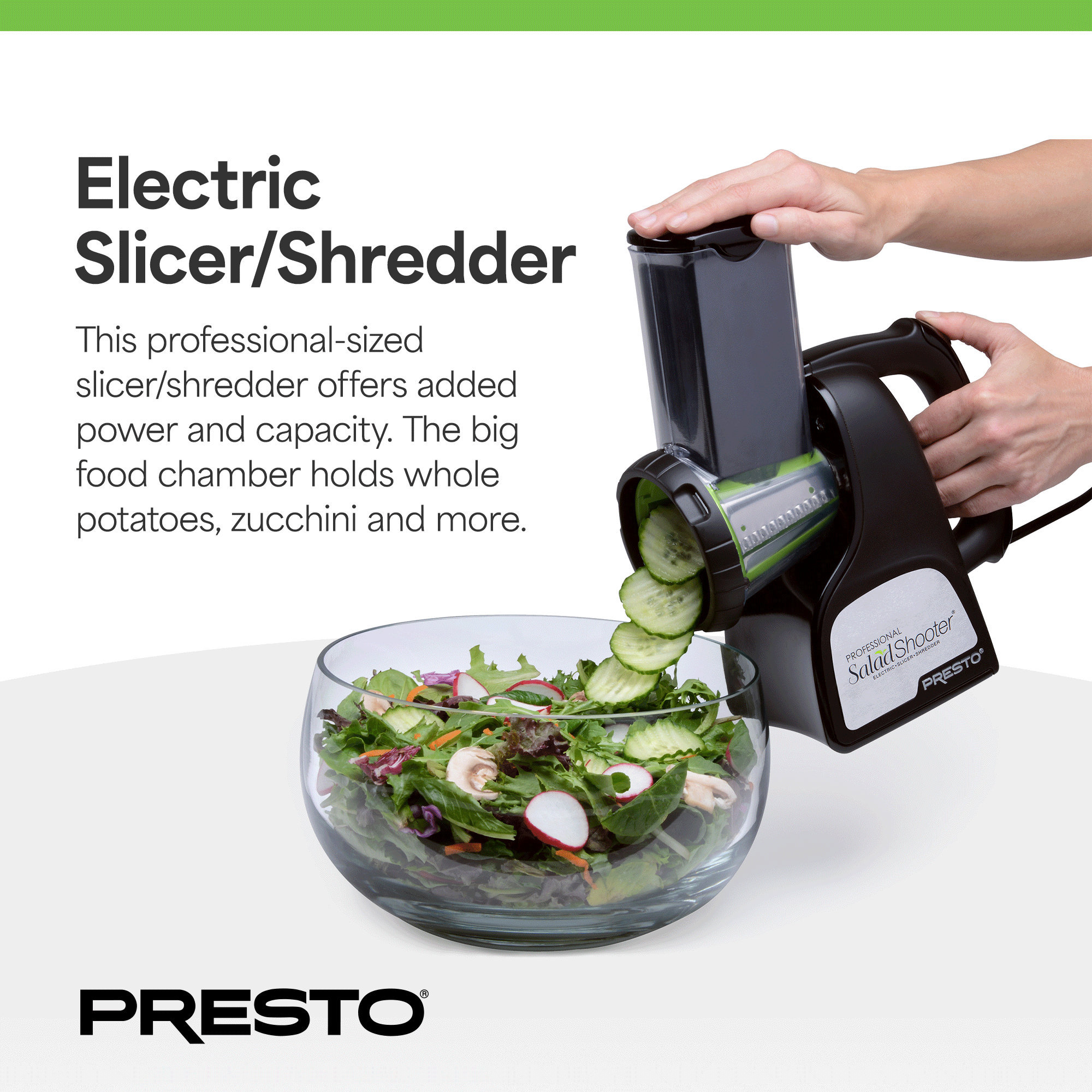 Presto Professional Electric Slicer, Shredder and Vegetable Grater (Open Box) - VMInnovations