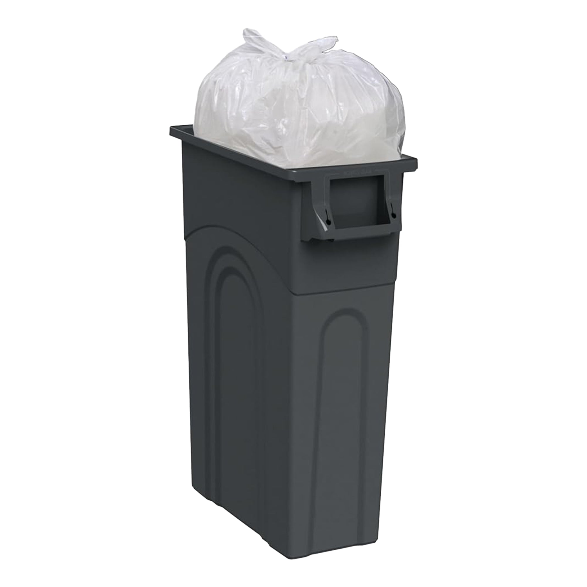United Solutions 2 Pack 23 Gal Kitchen Garbage Bins, Highboy, Black (Open Box)