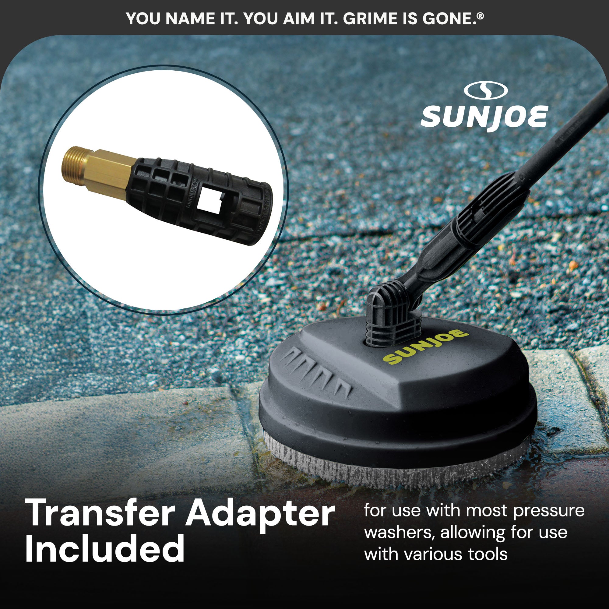 Sun Joe Portable 10 Inch Pressure Washer Attachment, Multi Surface, SPX-PCA10